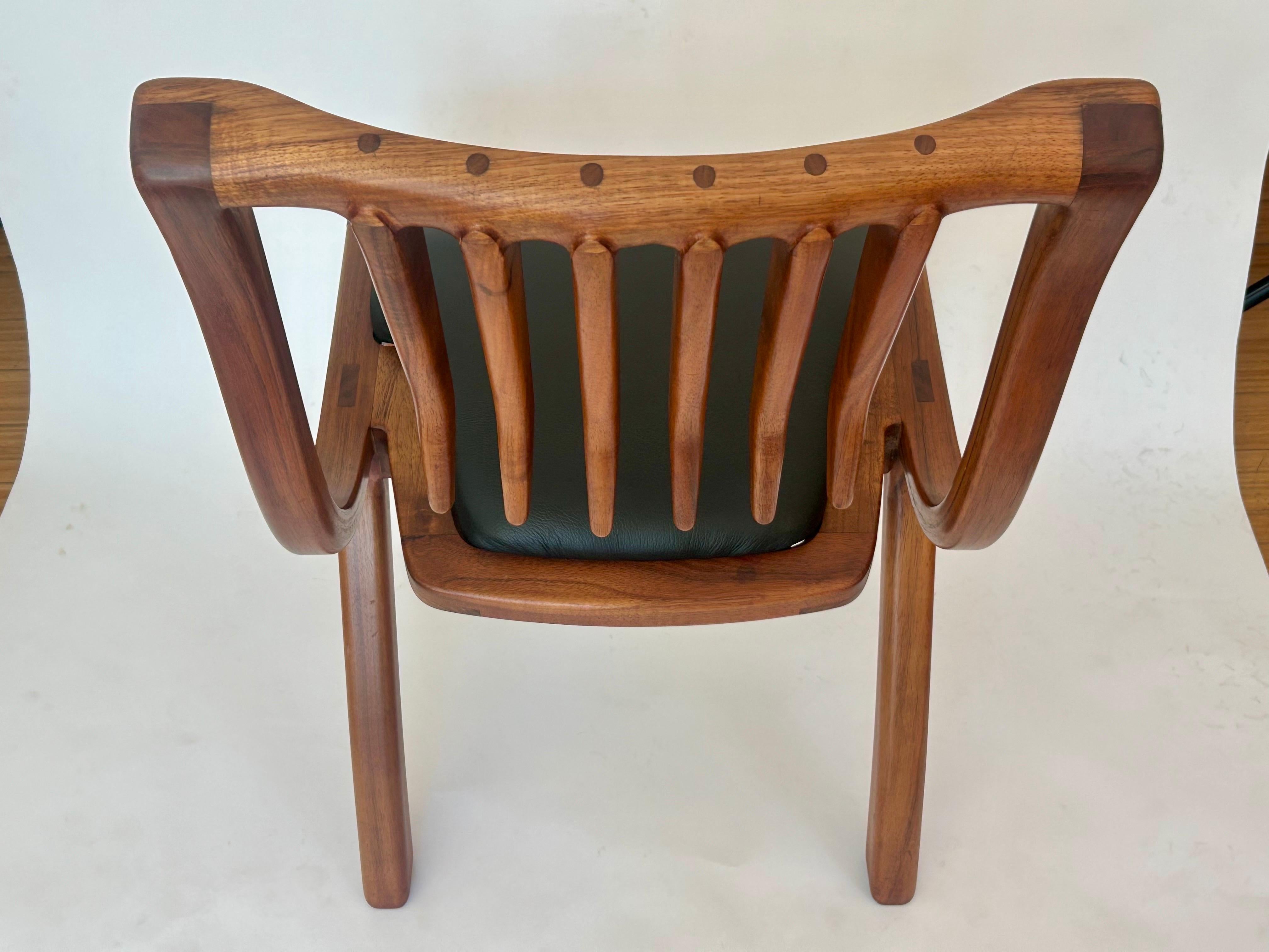 Studio Craft Sculptural Wood Chair 'MP 81' 3