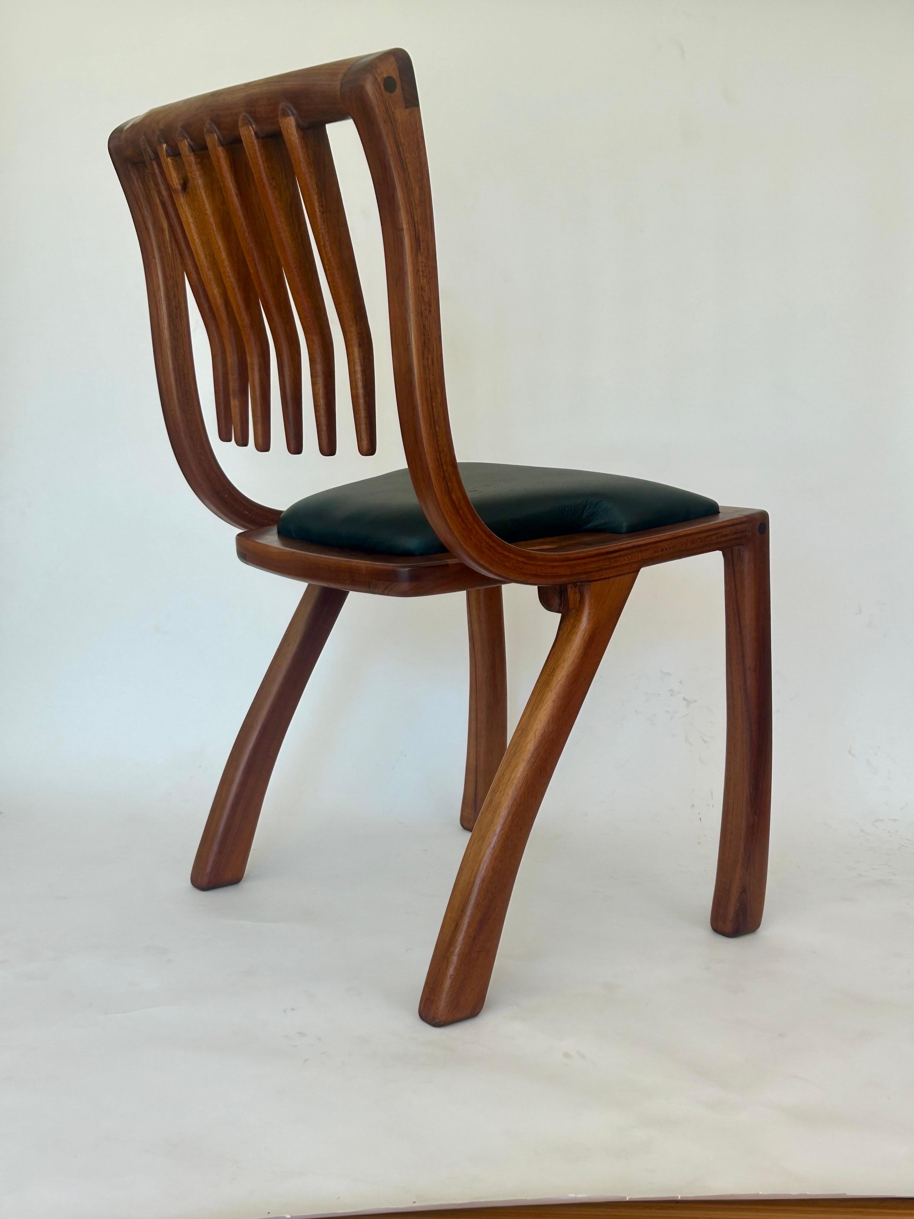 Studio Craft Sculptural Wood Chair 'MP 81' 4