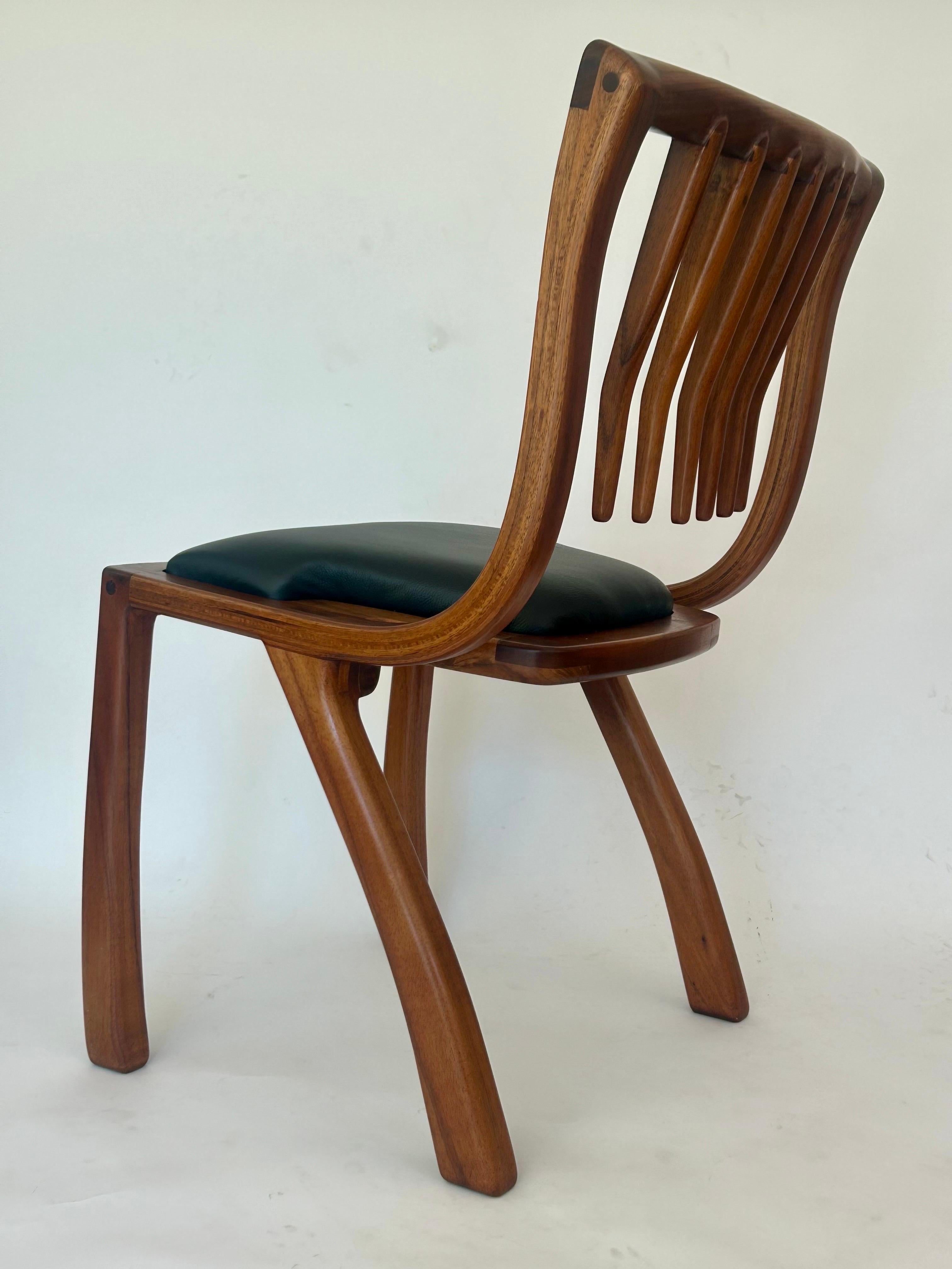 Studio Craft Sculptural Wood Chair 'MP 81' 5