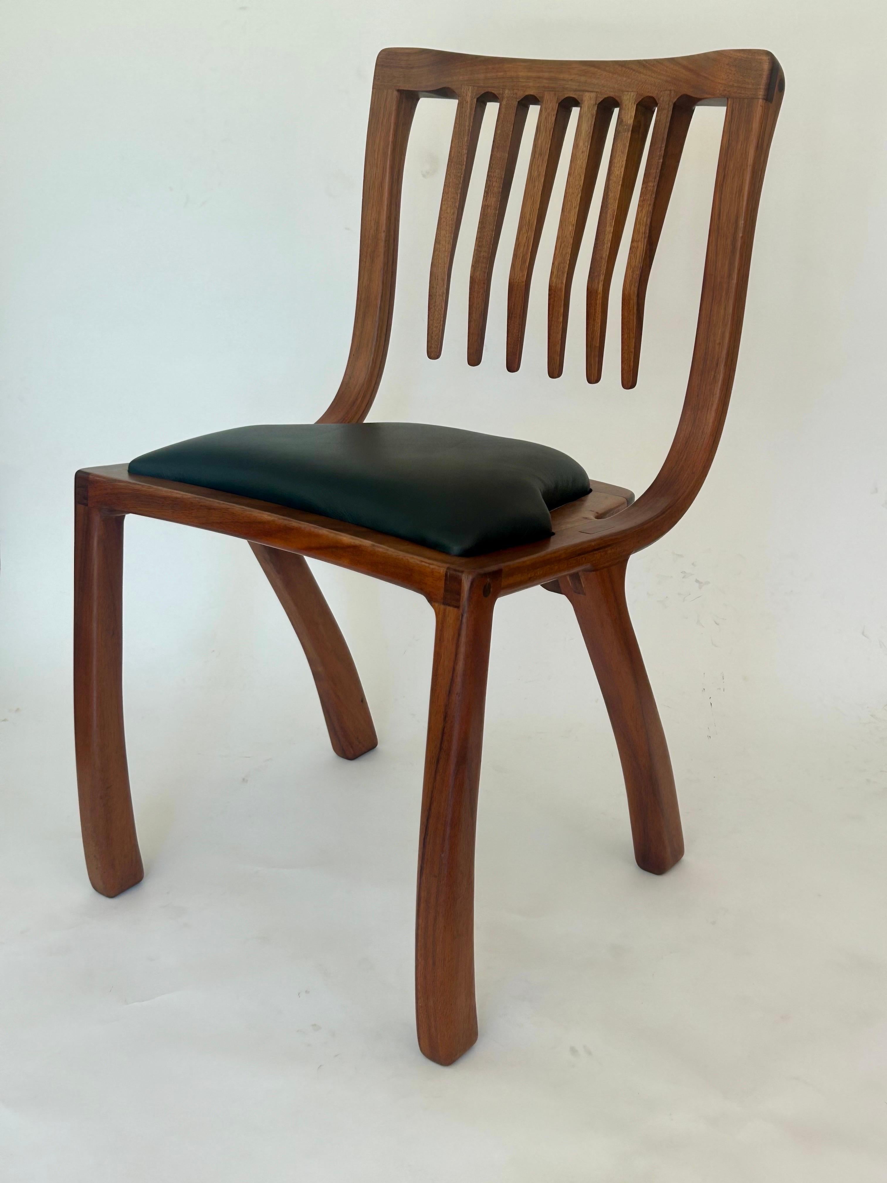 Studio Craft Sculptural Wood Chair 'MP 81' 8