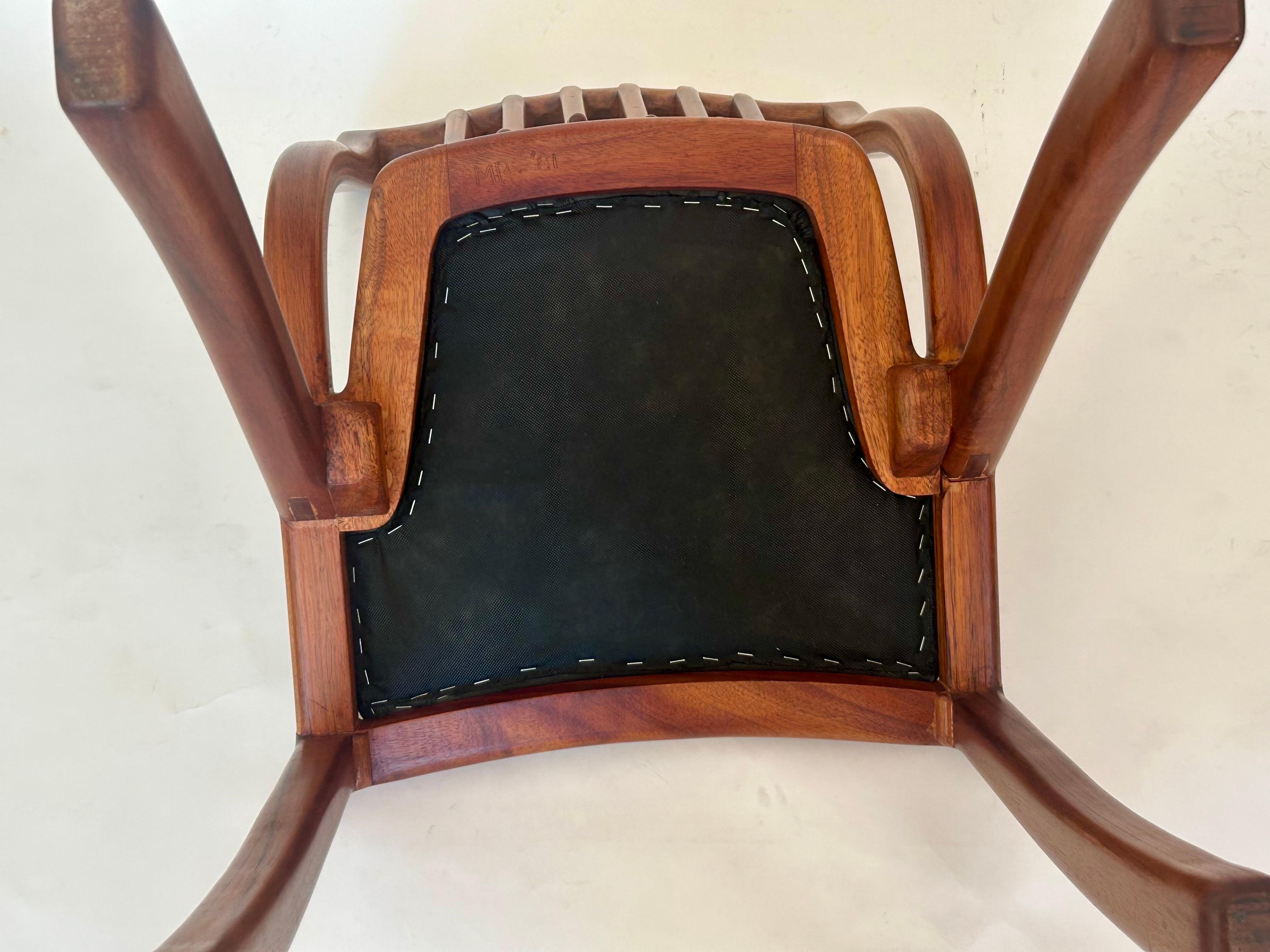 Studio Craft Sculptural Wood Chair 'MP 81' 12
