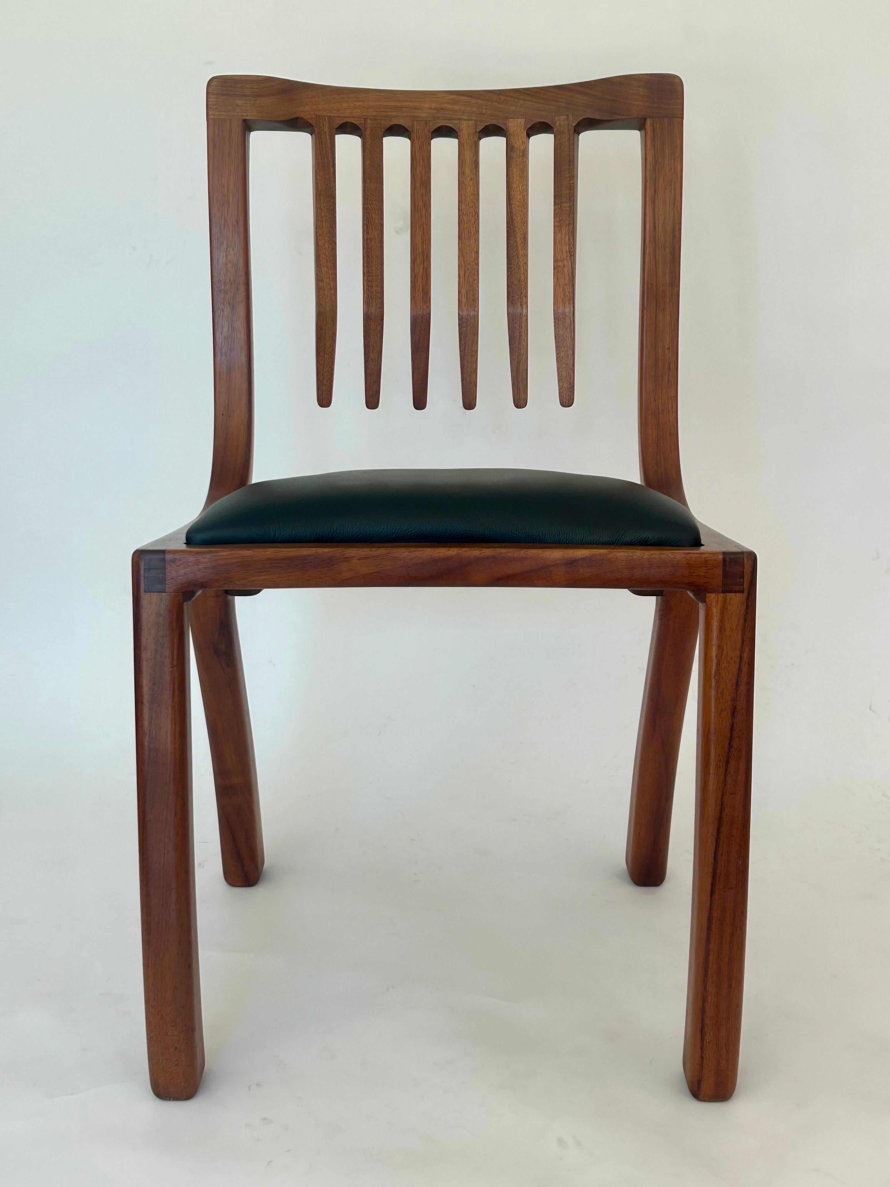 Modern Studio Craft Sculptural Wood Chair 'MP 81'