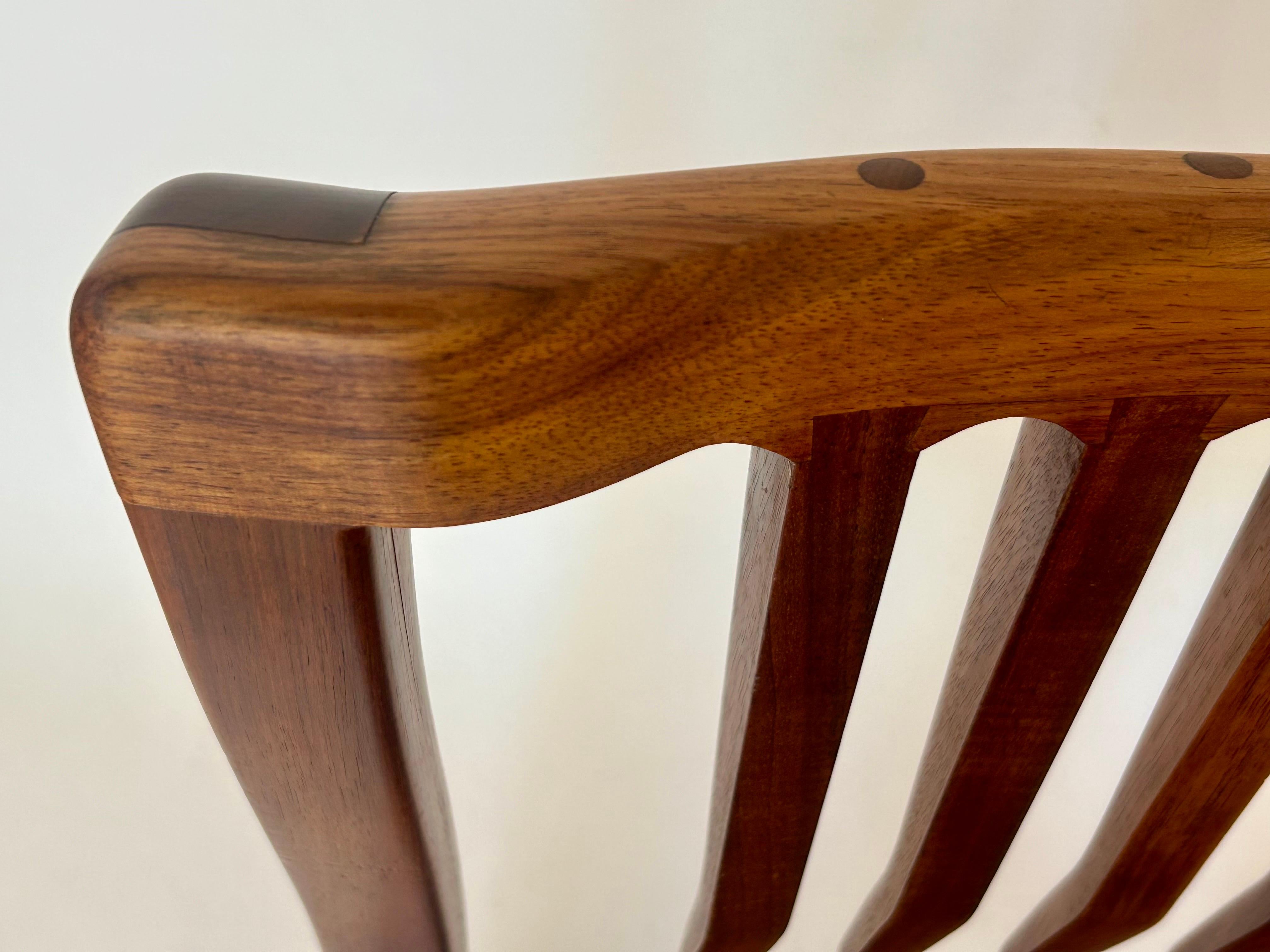 Woodwork Studio Craft Sculptural Wood Chair 'MP 81'
