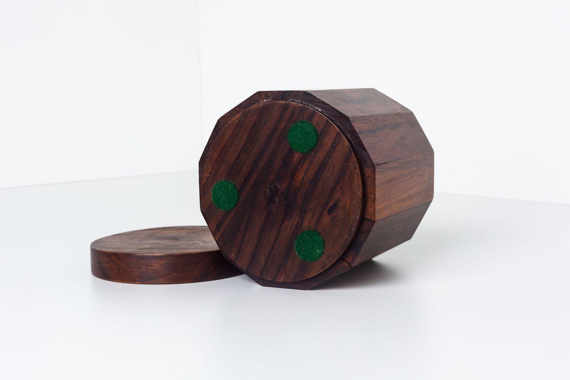 Studio Craft Kiste mit Deckel aus massivem Palisanderholz, im Stil von Arthur Espenet Carpenter (Rosenholz) im Angebot