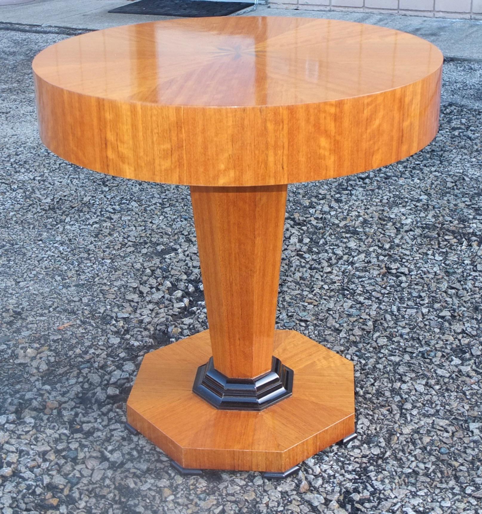 Studio Craft Tropical Olive Wood Pedestal Table by Gregg Lipton For Sale 5