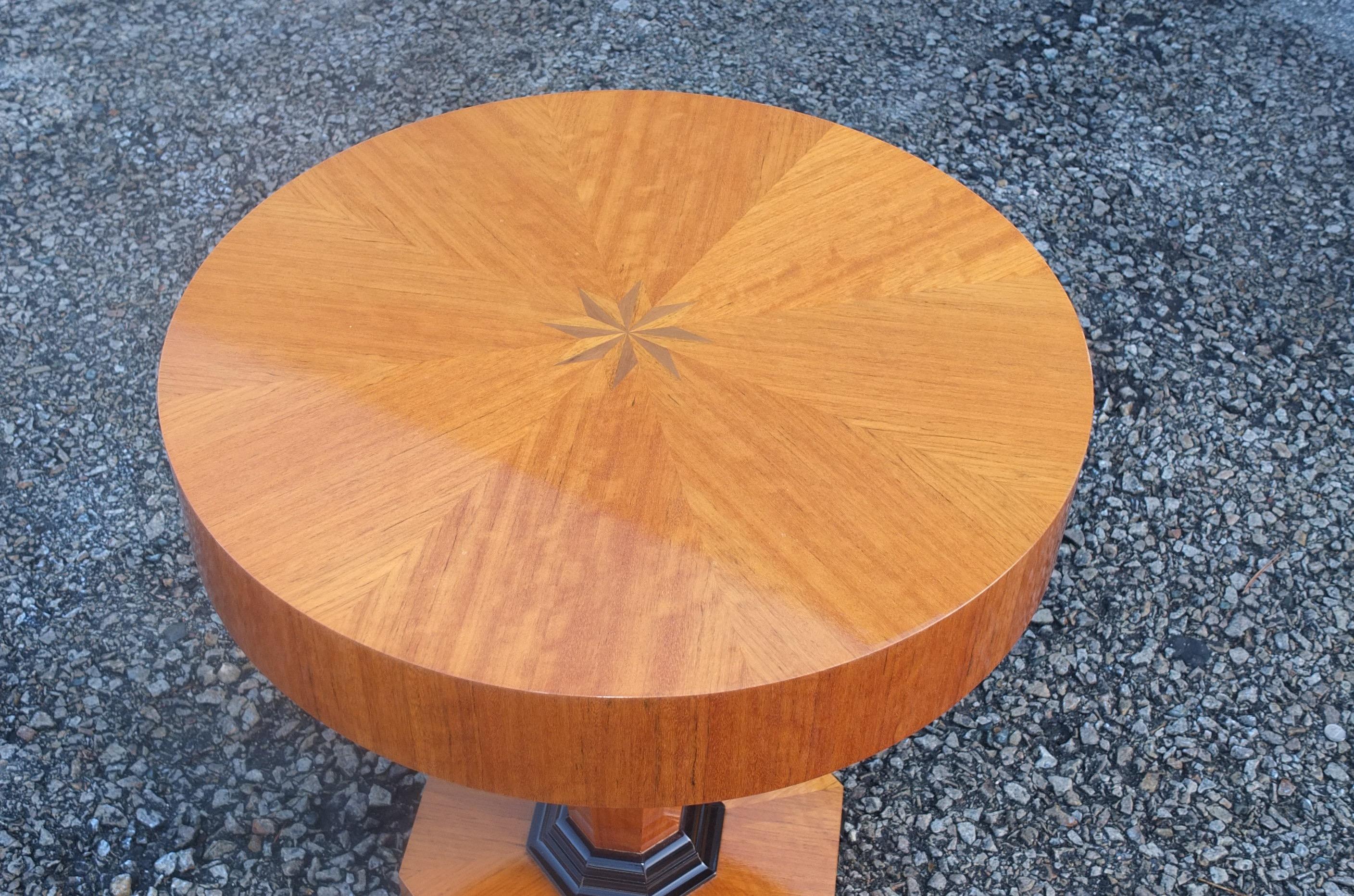 Studio Craft Tropical Olive Wood Pedestal Tisch von Gregg Lipton im Angebot 7