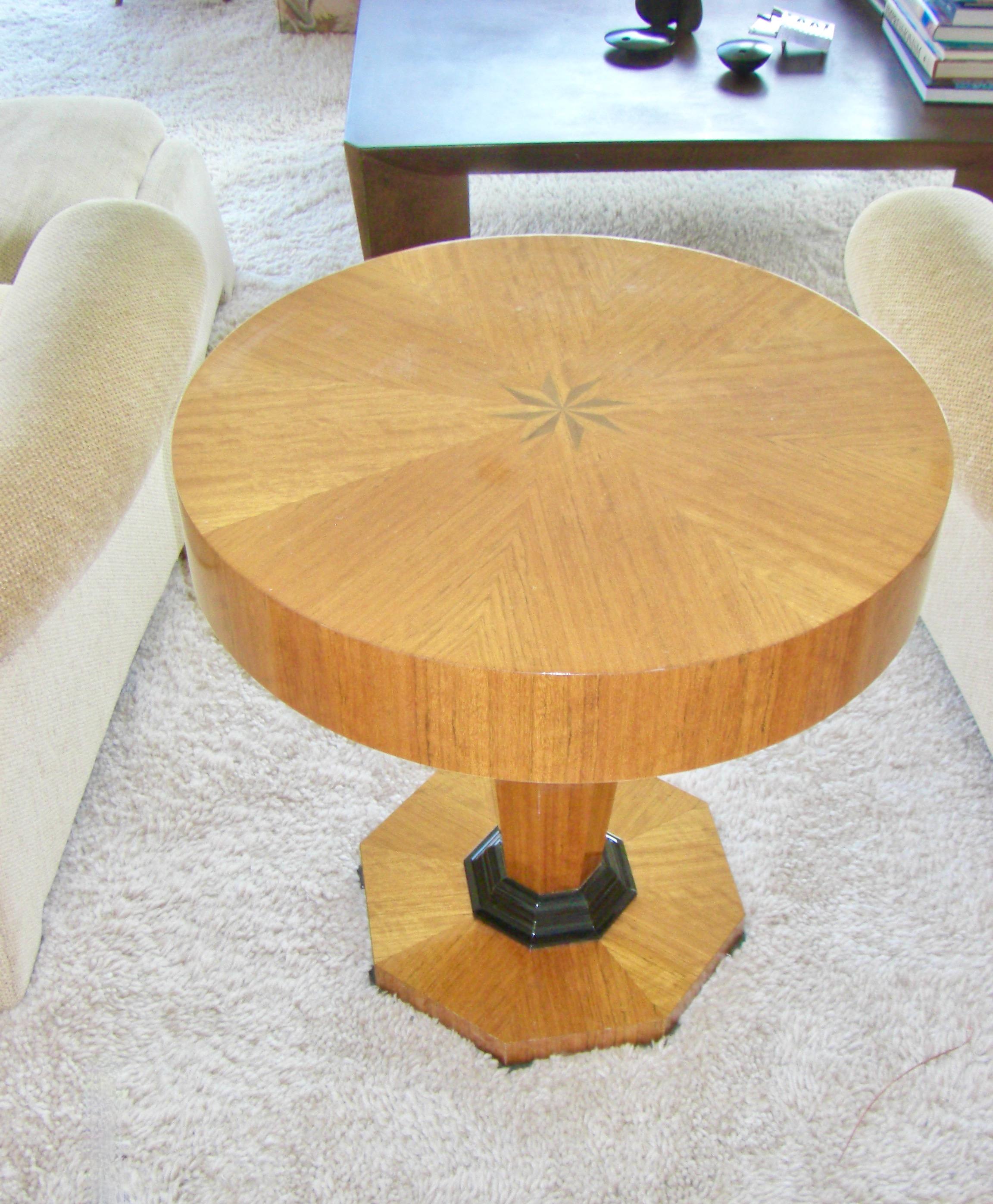 Studio Craft Tropical Olive Wood Pedestal Tisch von Gregg Lipton im Angebot 12