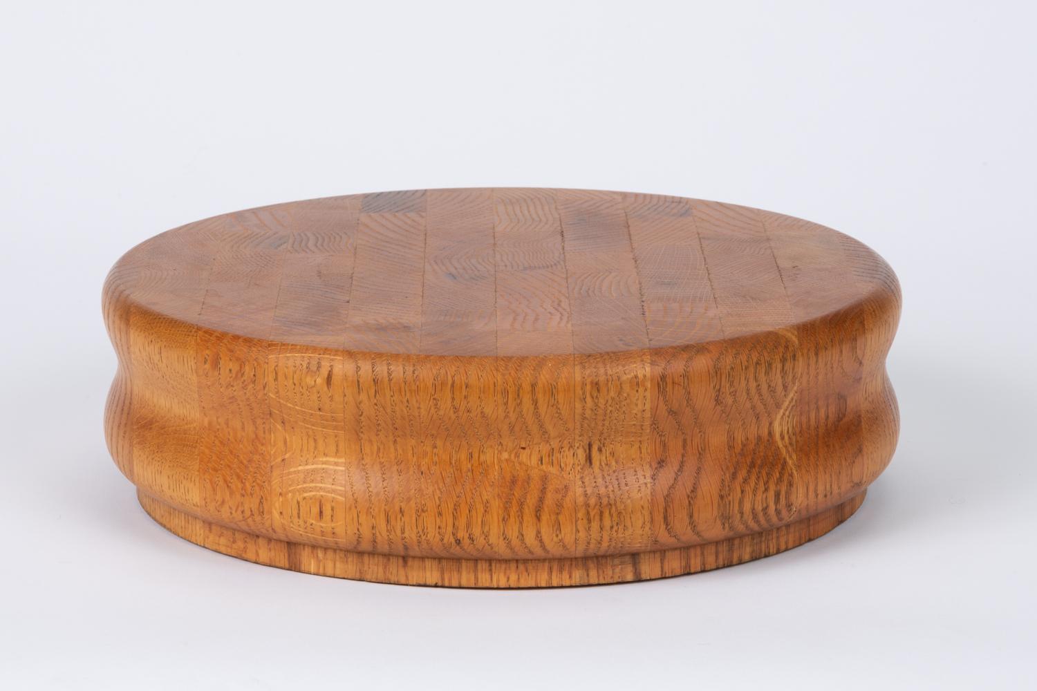 American Studio Craft Turned Wood Cutting Board / Serving Tray