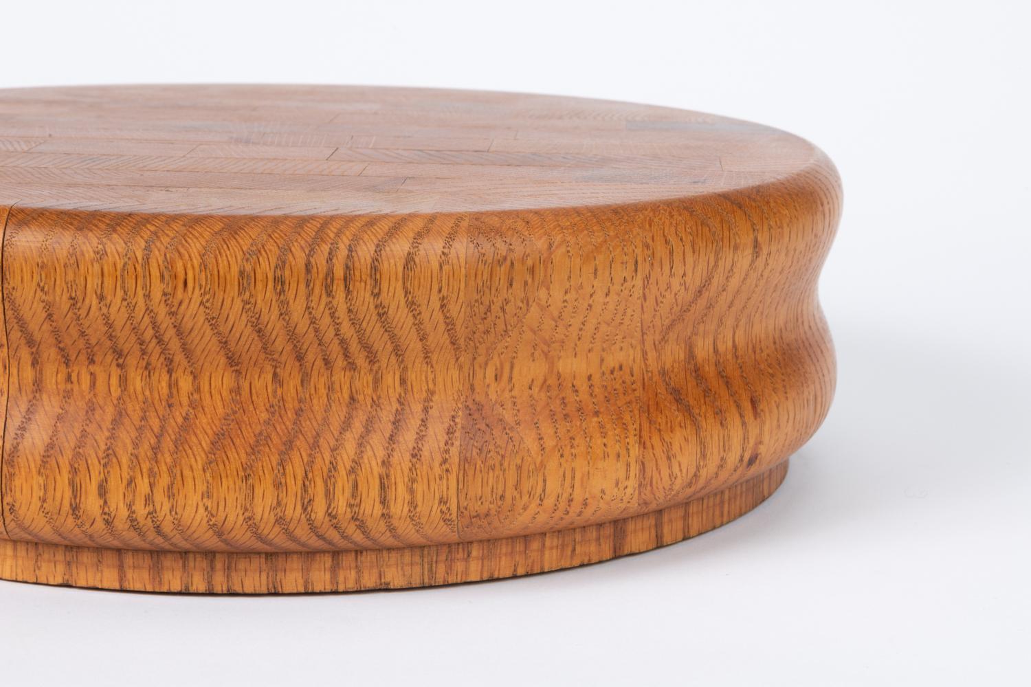 Oak Studio Craft Turned Wood Cutting Board / Serving Tray
