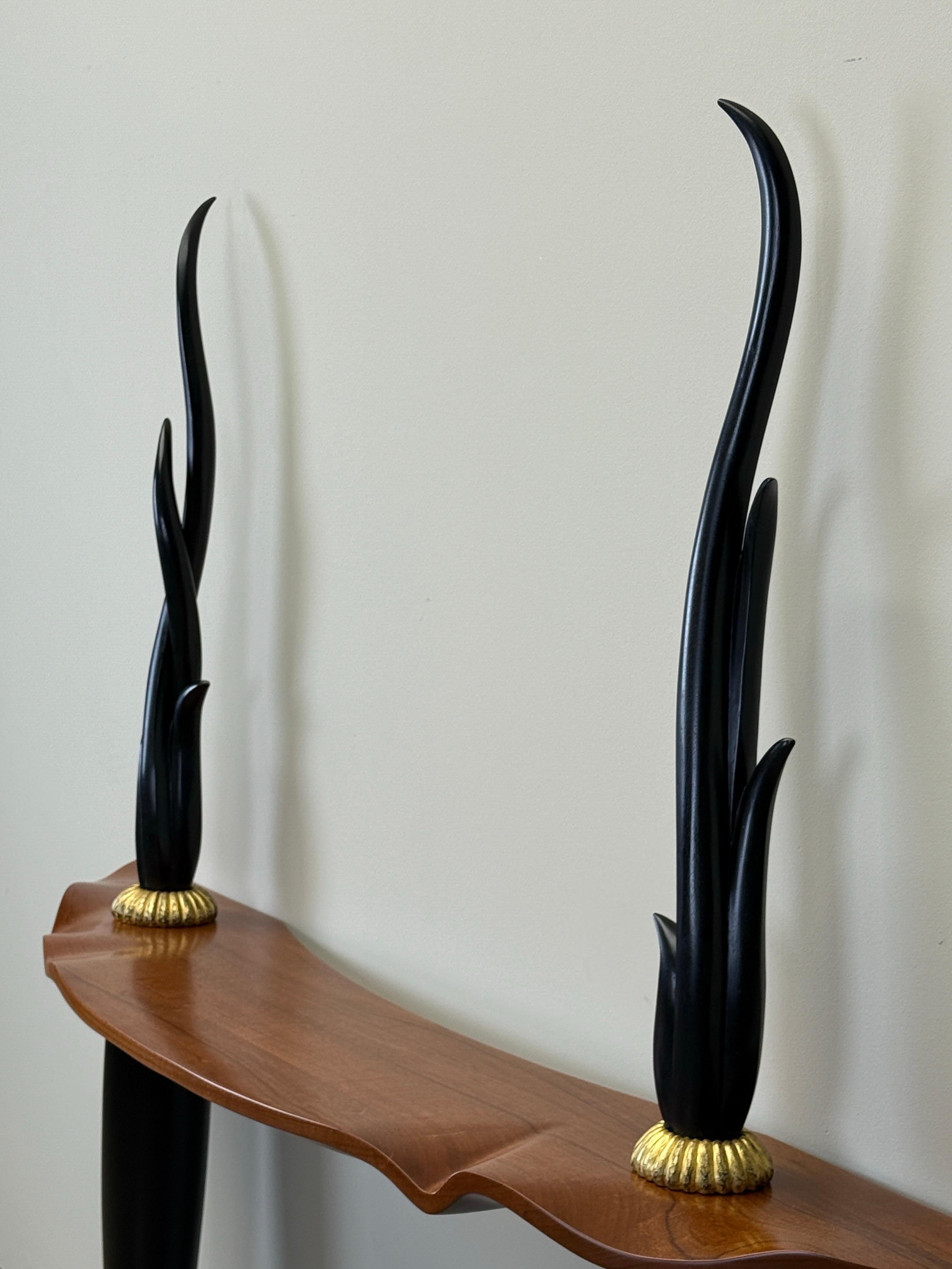 Studio Craft Wall Mount Console Table by Peter Dudley, 1993 For Sale 5