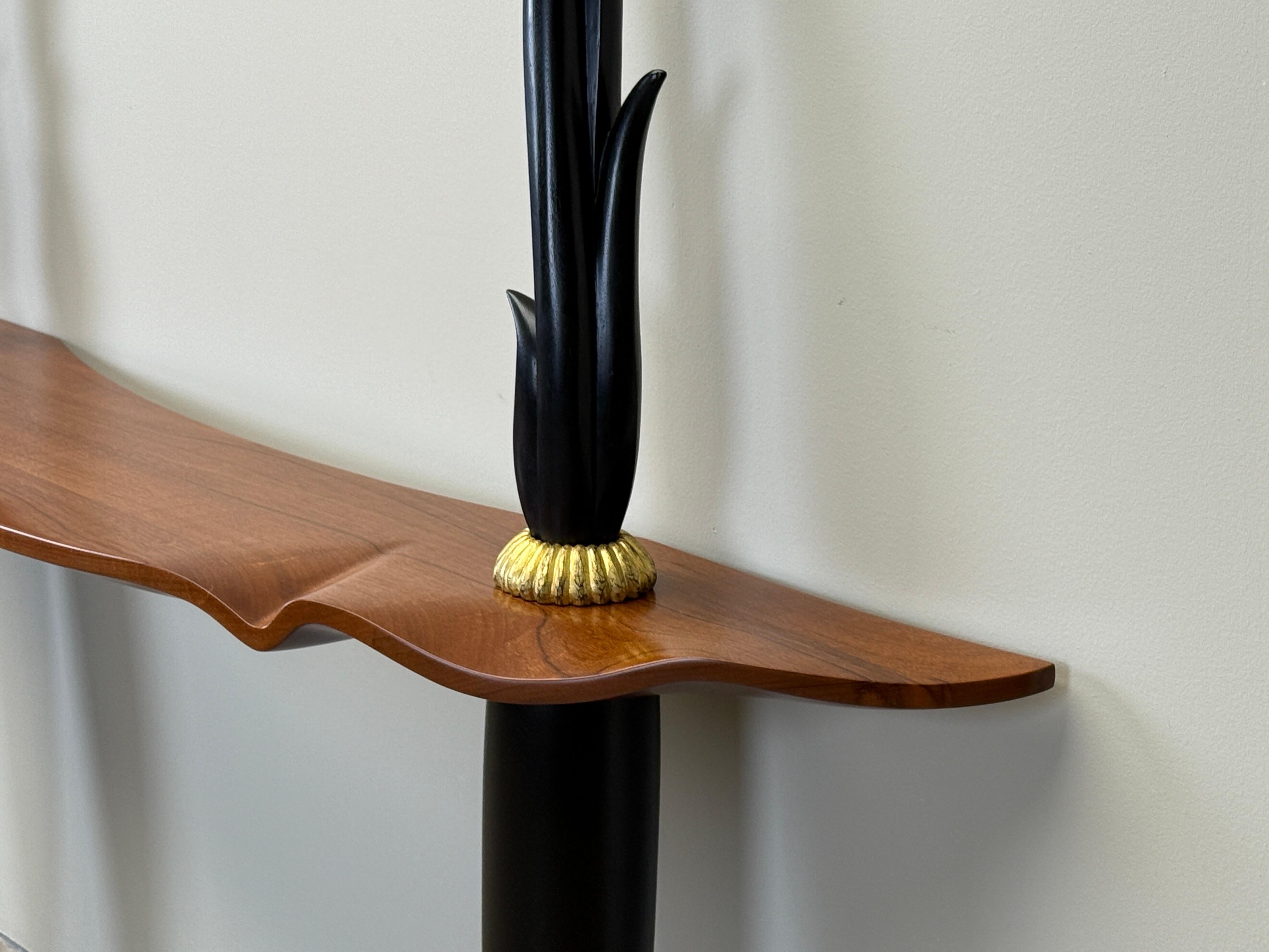 Studio Craft Wall Mount Console Table by Peter Dudley, 1993 For Sale 6