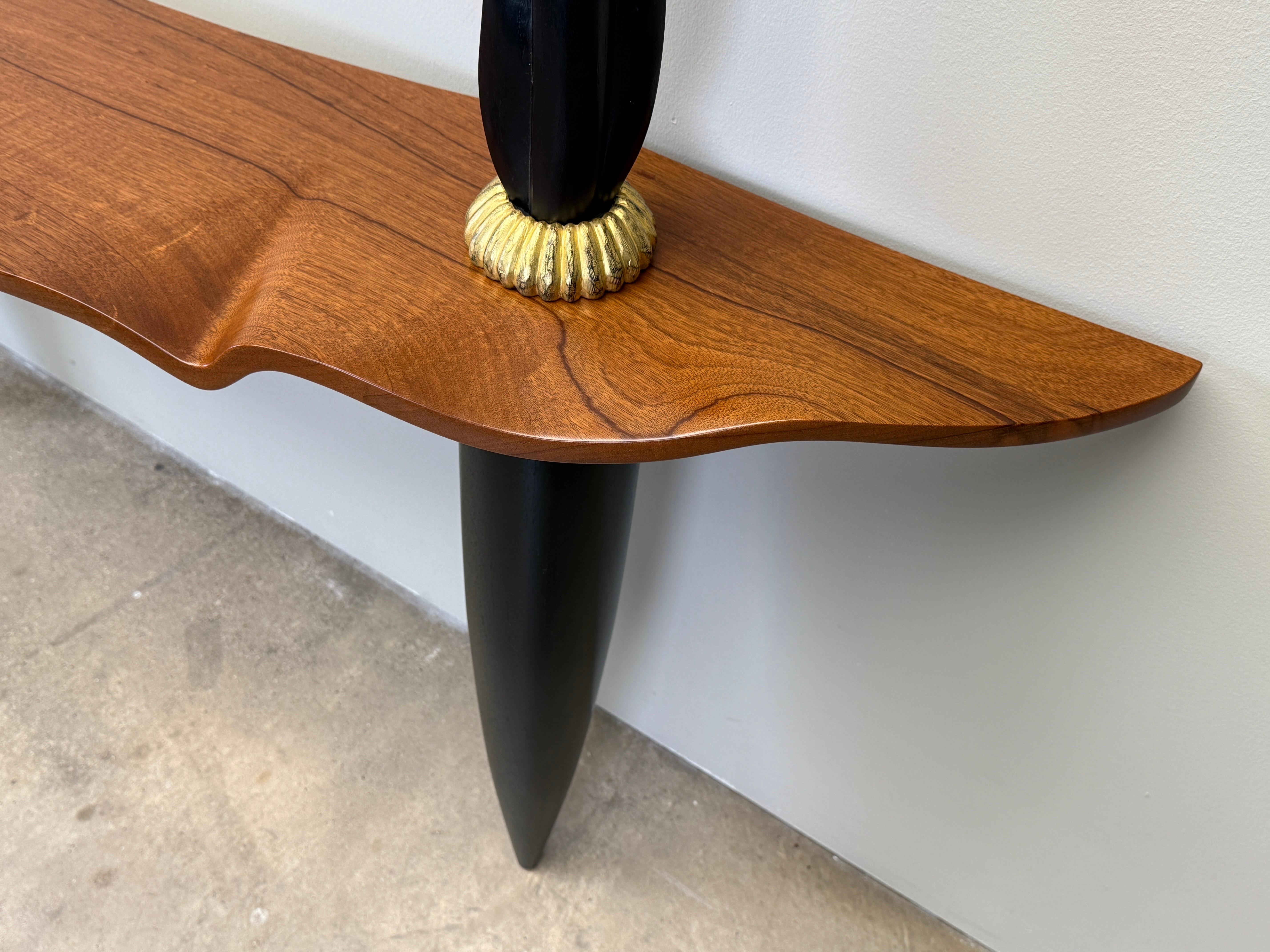 Studio Craft Wall Mount Console Table by Peter Dudley, 1993 For Sale 11