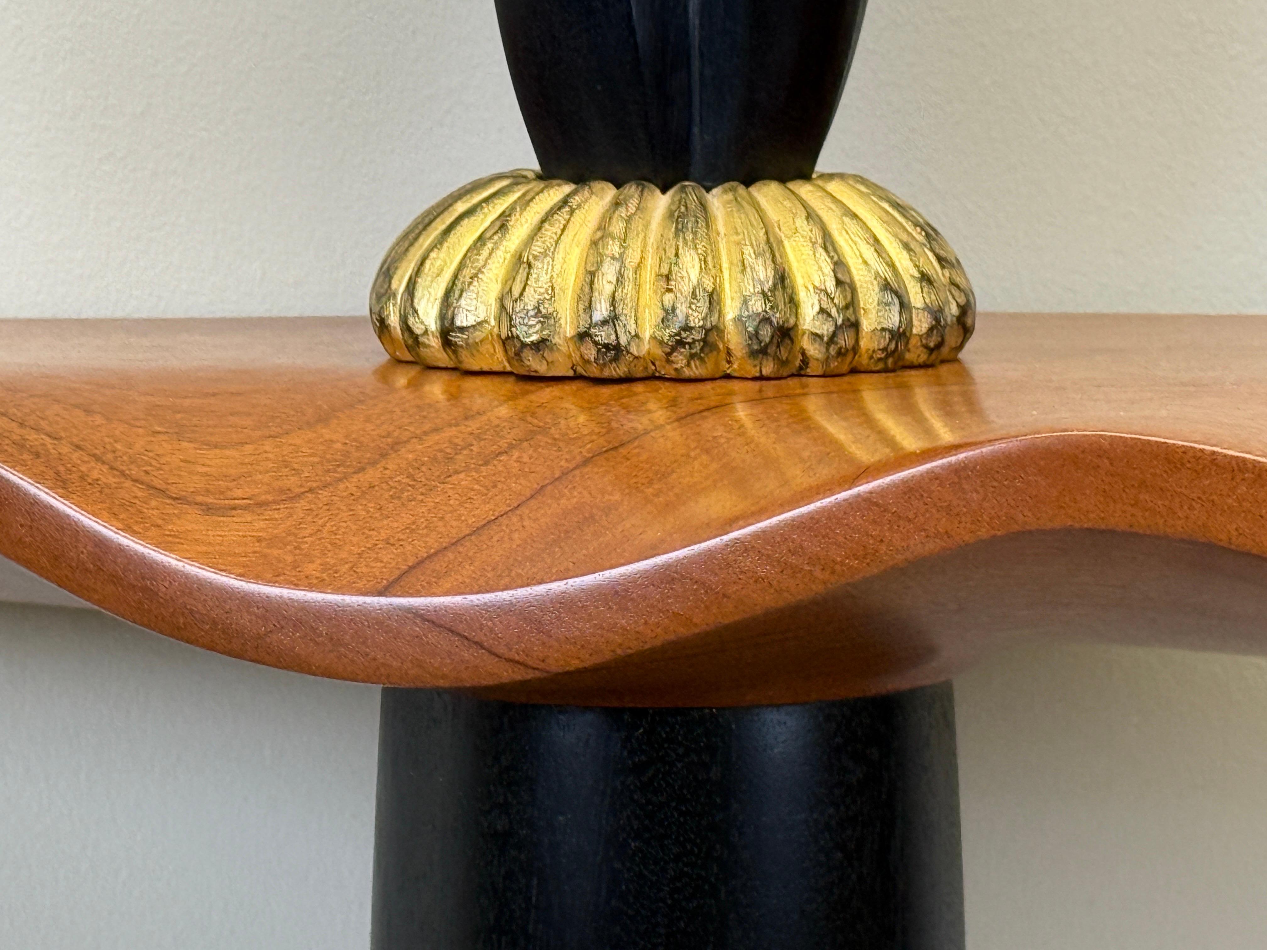 Studio Craft Wall Mount Console Table by Peter Dudley, 1993 For Sale 13