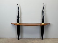 Studio Craft Wall Mount Console Table by Peter Dudley, 1993