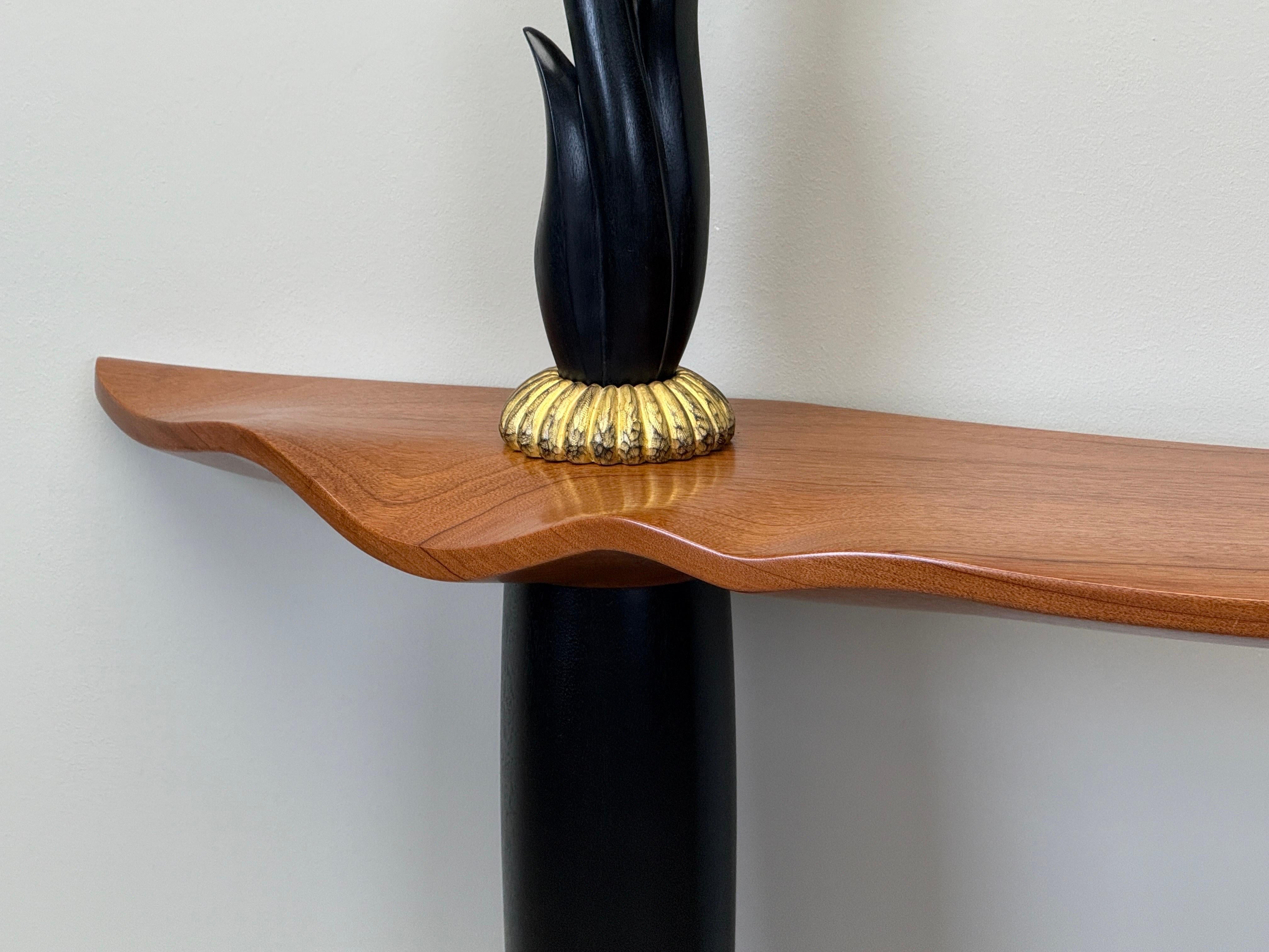 Late 20th Century Studio Craft Wall Mount Console Table by Peter Dudley, 1993 For Sale