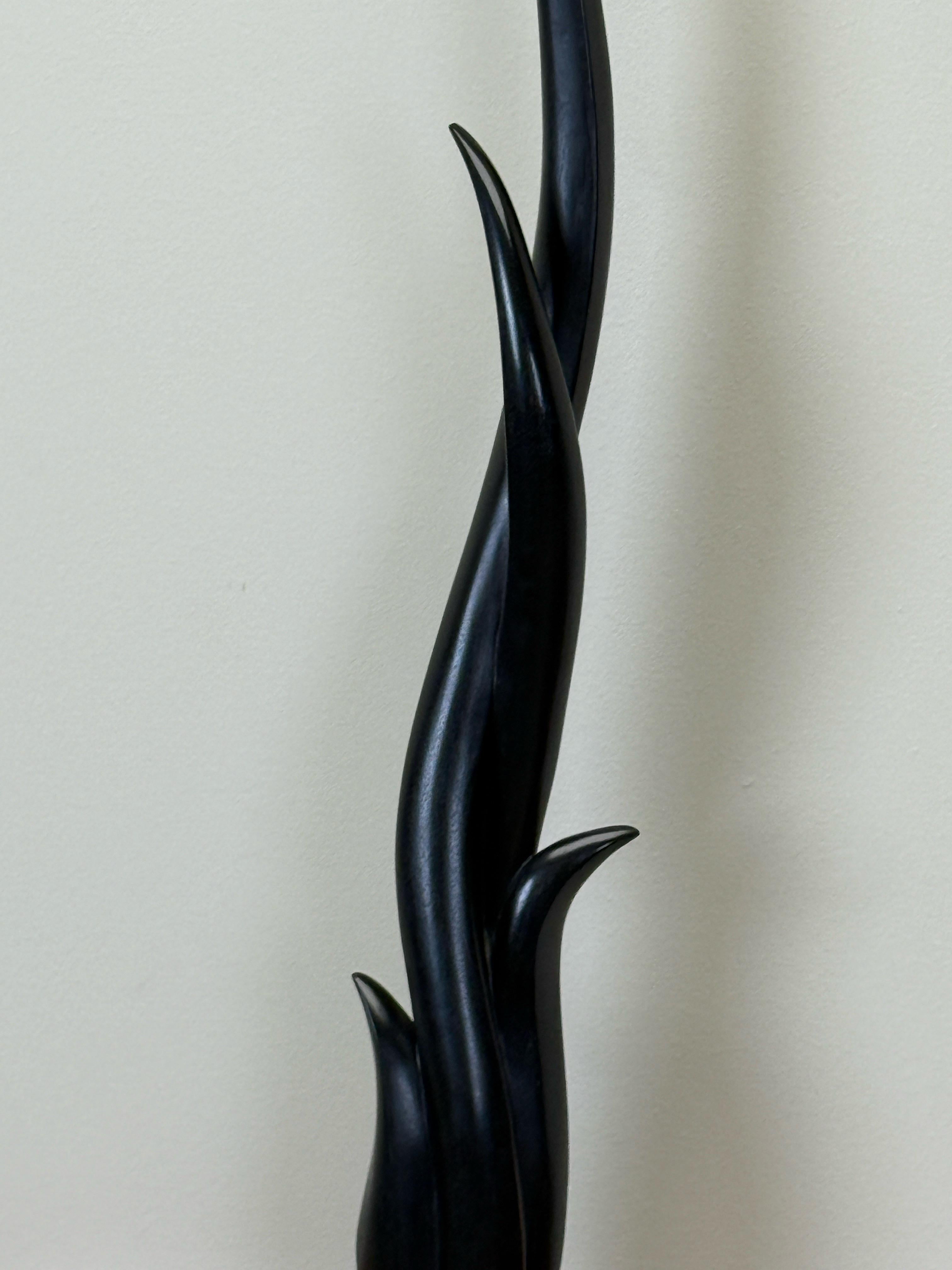 Cherry Studio Craft Wall Mount Console Table by Peter Dudley, 1993 For Sale