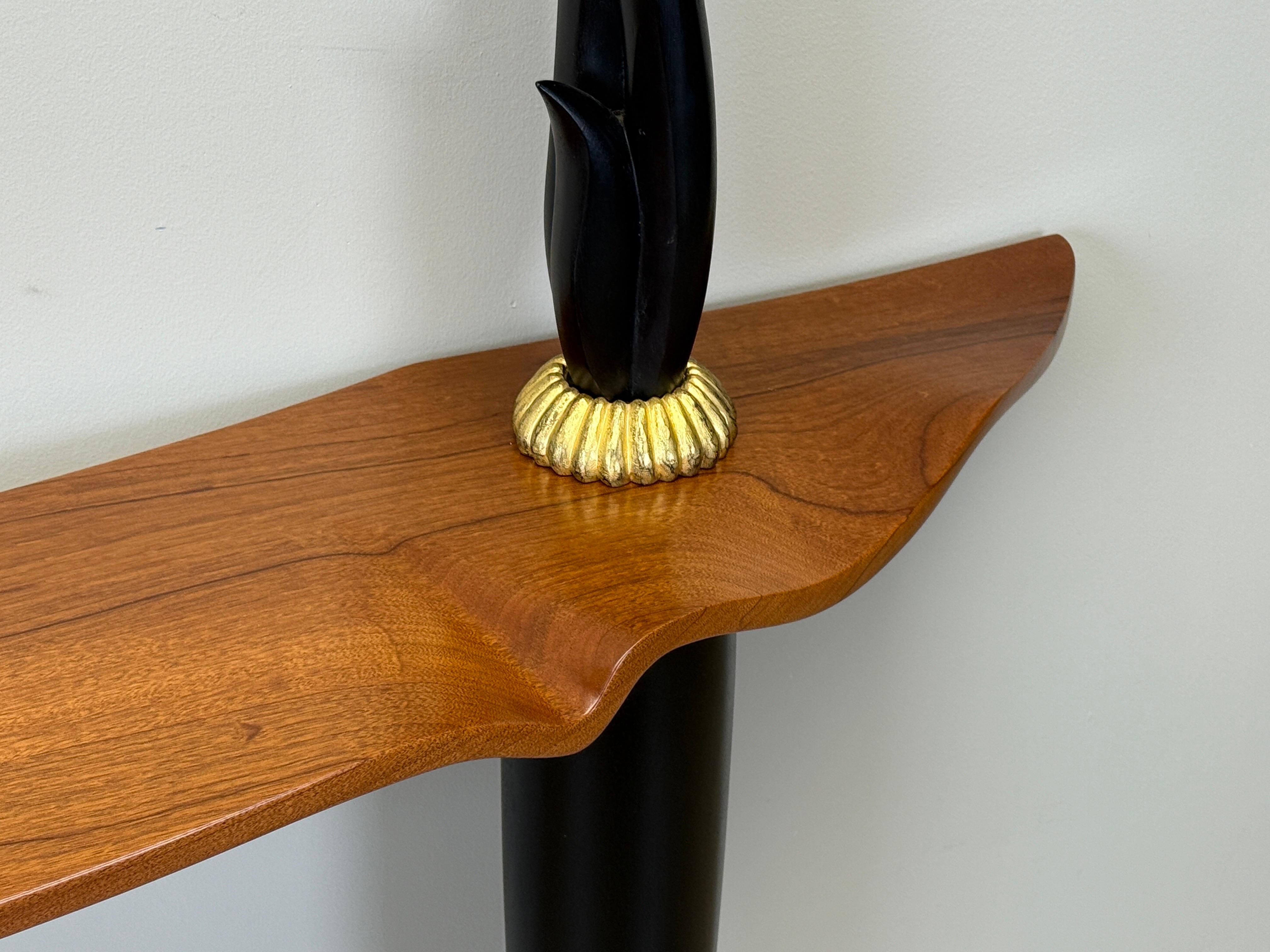 Studio Craft Wall Mount Console Table by Peter Dudley, 1993 For Sale 3