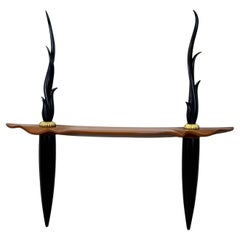 Studio Craft Wall Mount Console Table by Peter Dudley, 1993