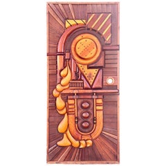 Studio Craft Escultura de madera para puerta