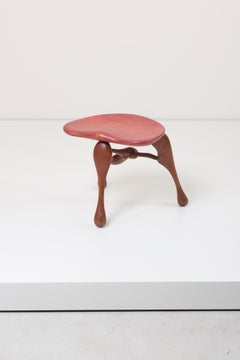 Studio Craft Wooden Stool by Ron Curtis, US, 1950s