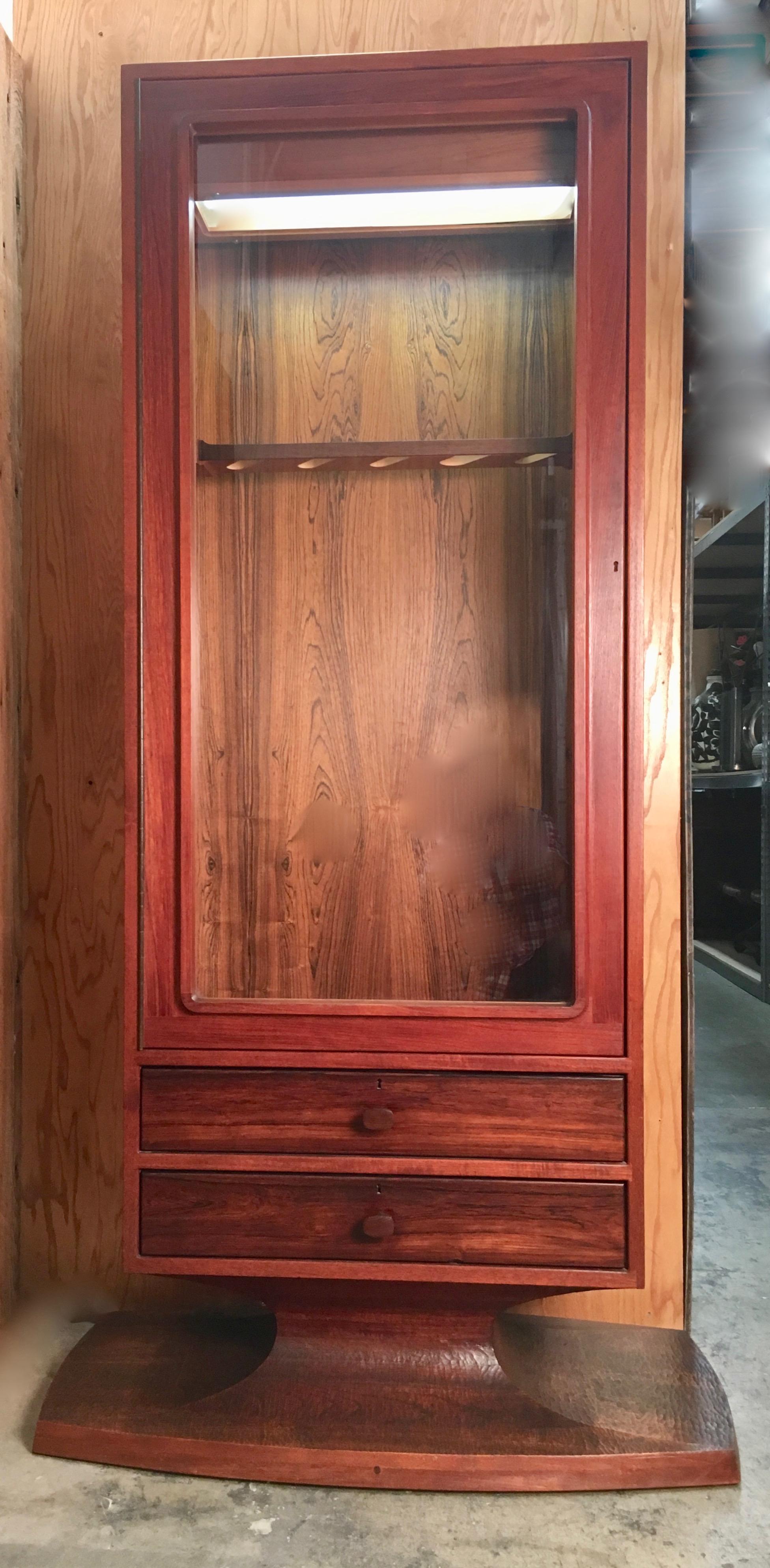 Studio Crafted Rifle Cabinet by John Nyquist In Good Condition In Denton, TX
