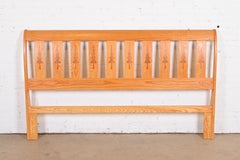 Studio Crafted Rustic Lodge Inlaid Pine King Size Headboard