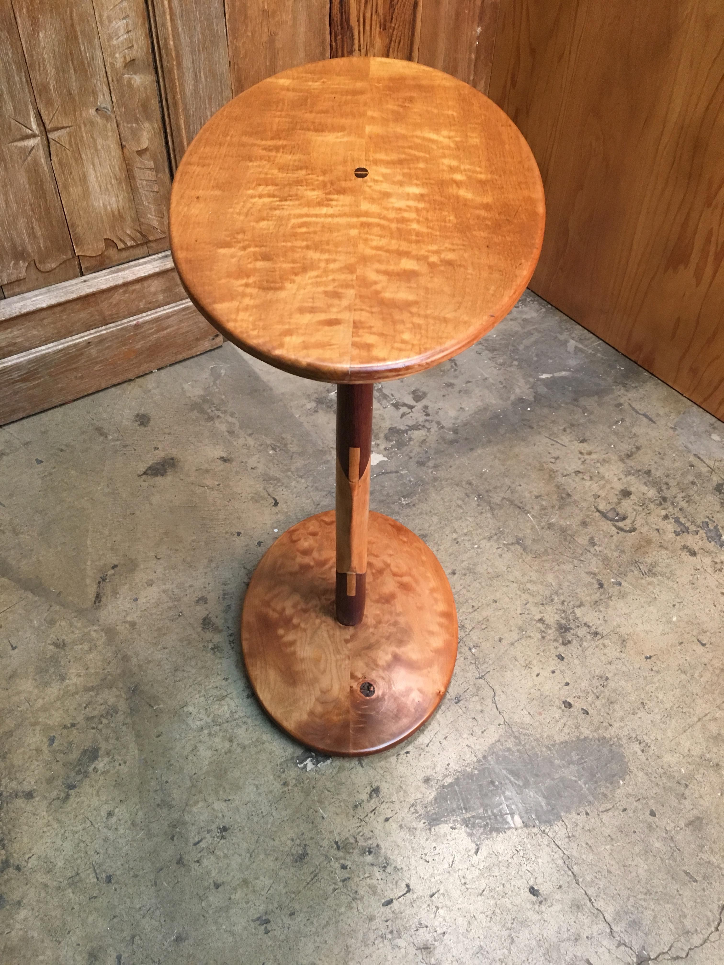Studio Crafted Side Table by Mitch Goldstein, 1982 For Sale 2