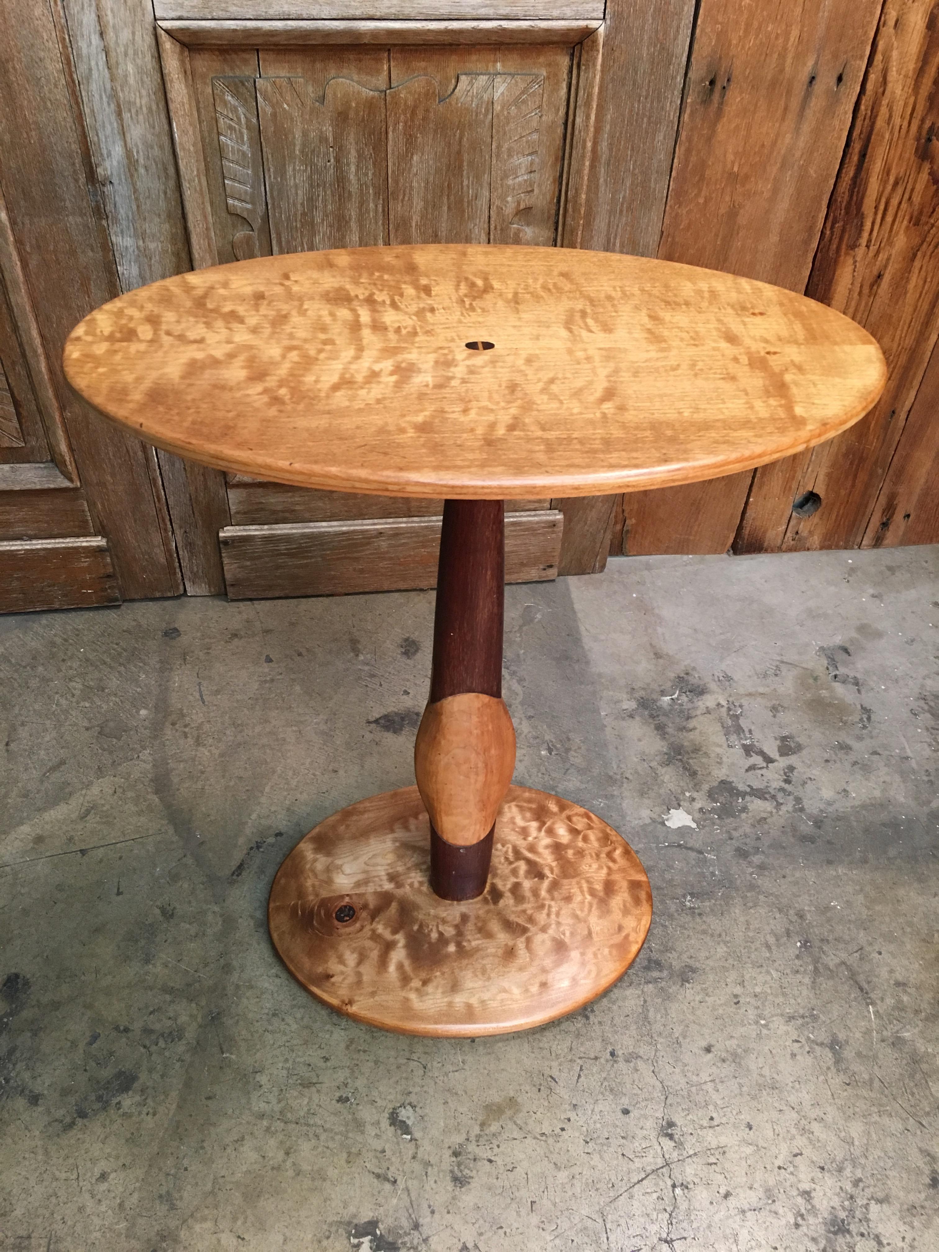 20th Century Studio Crafted Side Table by Mitch Goldstein, 1982 For Sale