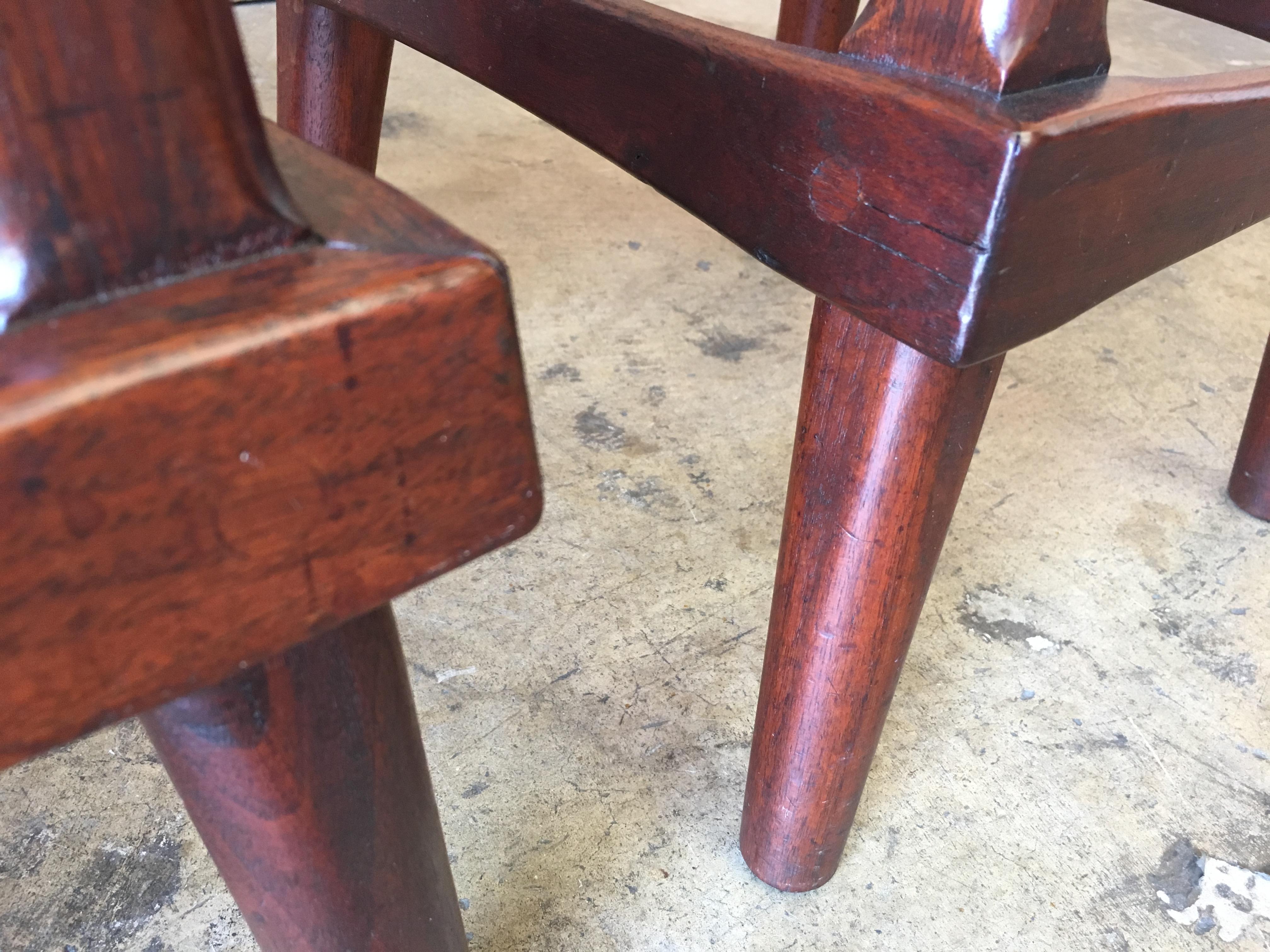 Studio Crafted Walnut Stools 1