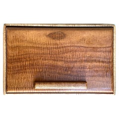 Vintage Studio Craftsman, Ricardo Dellera Koa Wood Box, Ebony inlay, signed 