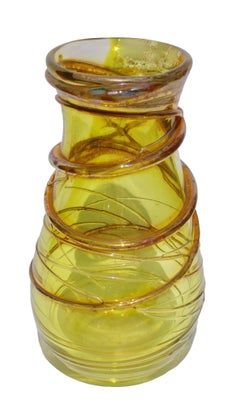 Studio Cristal Val Saint Lambert Vase Signed Studio Cristal, 1985, Belgium