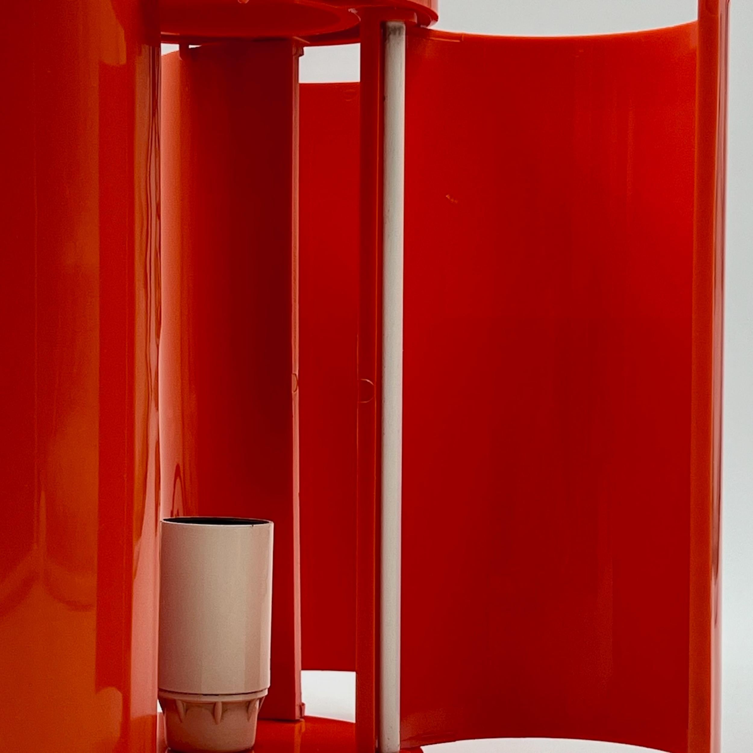 Studio D.A. Lamperti Table Lamp in Orange Plastic - Mid Century Modern Icon 2