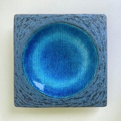 Vide-Poche de cobre esmaltado azul Studio Del Campo, hacia 1960, Italia.
