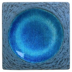 Vide-Poche de cobre esmaltado azul Studio Del Campo, hacia 1960, Italia.