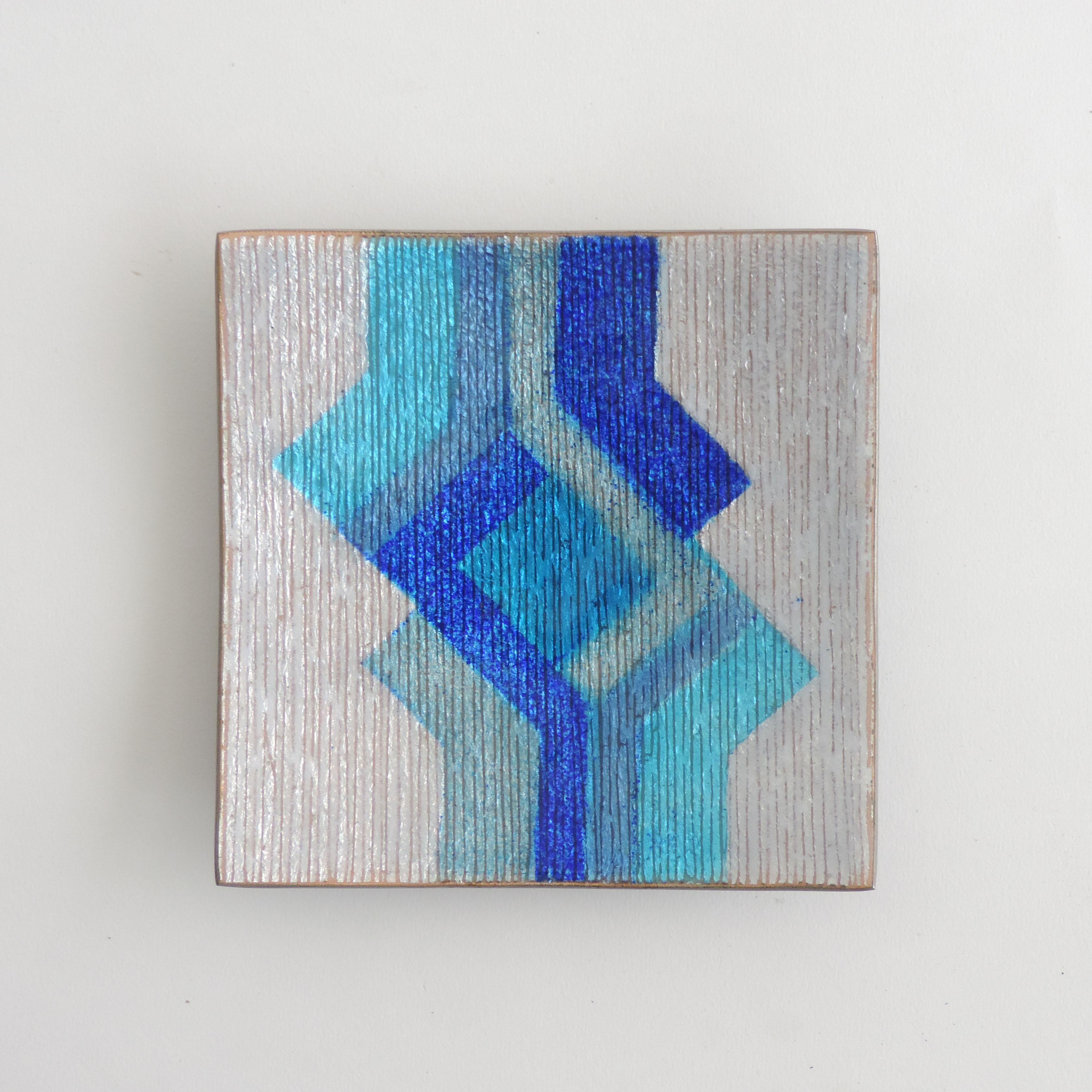 Studio Del Campo Enamel on Copper Vide-Poche.
