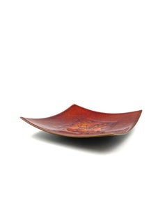 Studio Del Campo, Vide Poche de cobre rojo vidriado al fuego, Italia, hacia 1970