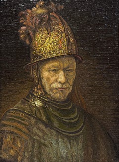 Micromosaic Panel "Casco D’oro (The Man with the Golden Helmet)" After Rembrandt