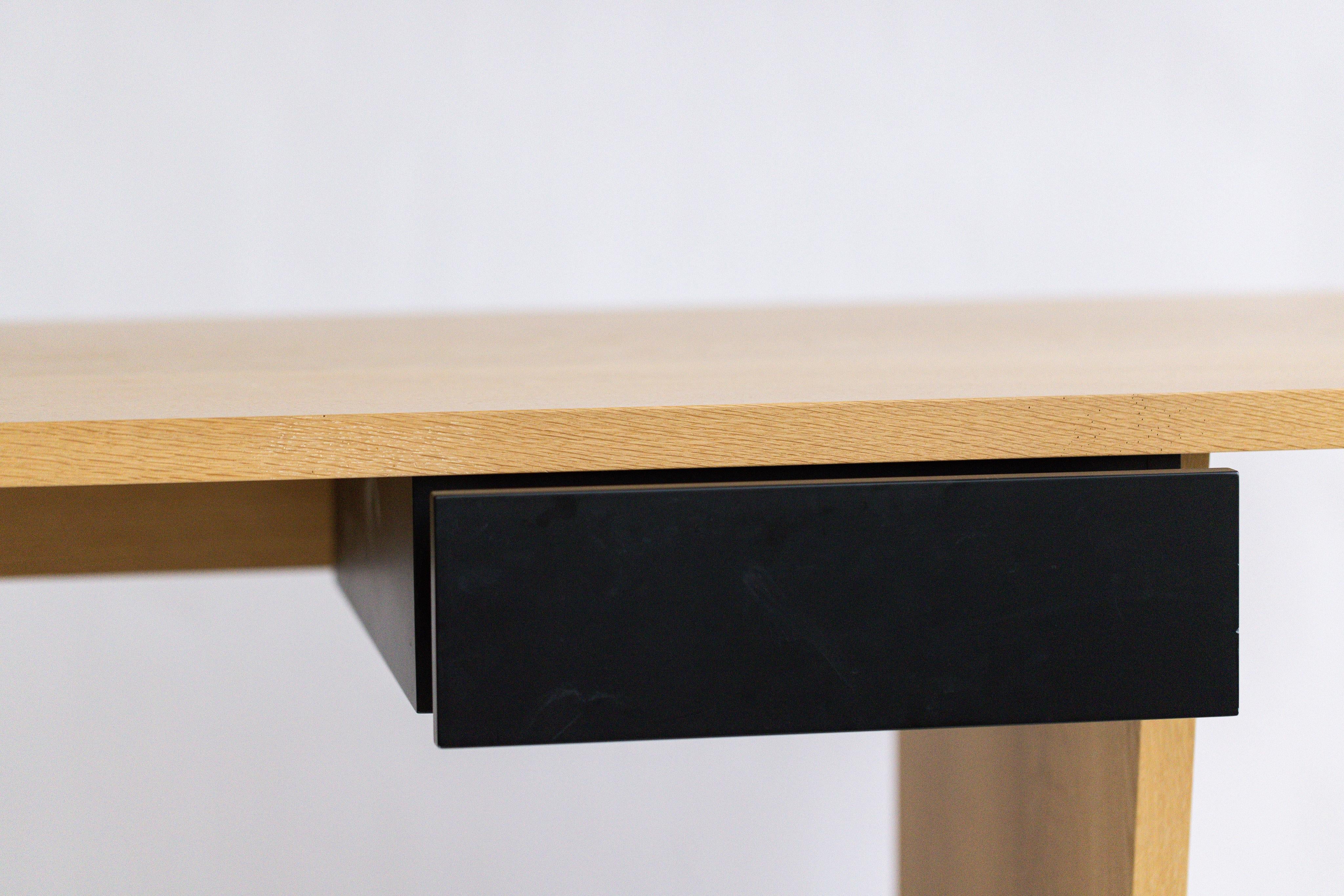Finish
-White oak and black matte lacquer 

Dimensions
30”W x 84”L x 29”H

 Lead time 12-14 weeks

Item has to be White Glove delivered or crated