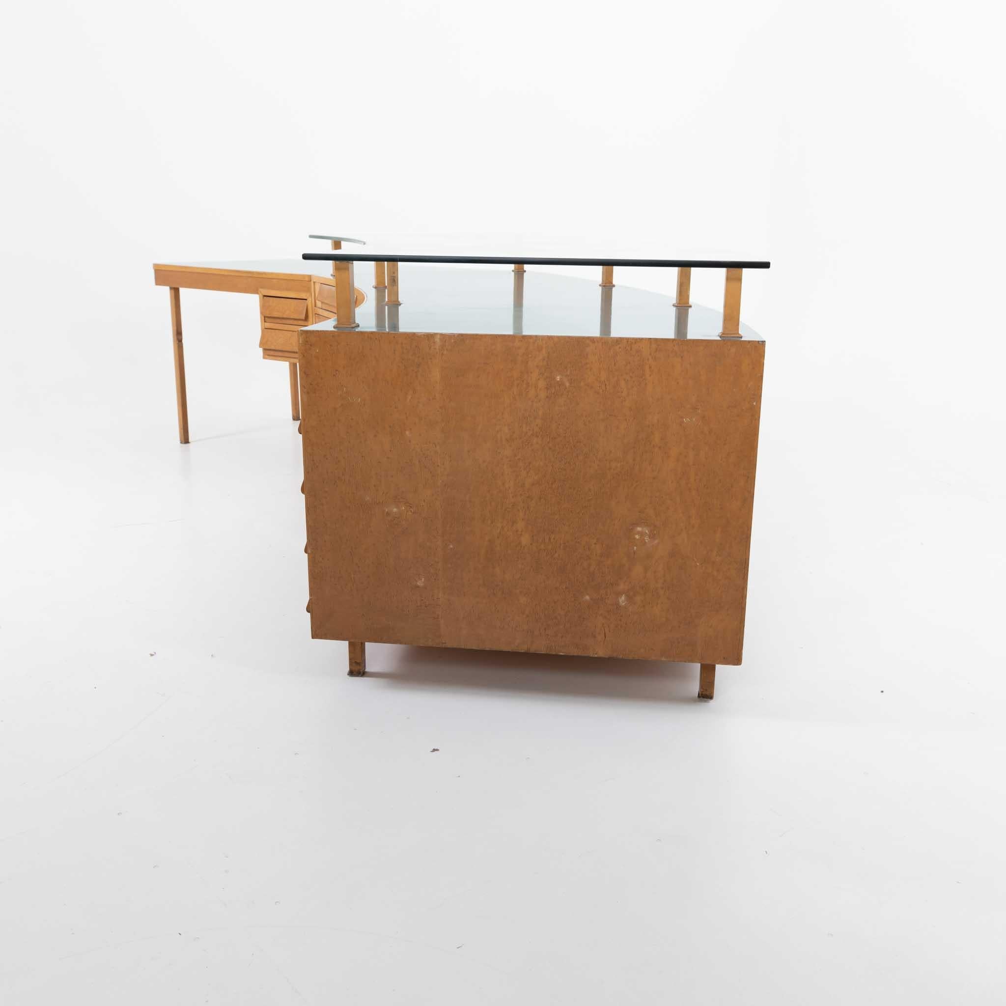 Wood Studio Desk, designed by Vittorio Armellini, Italy Mid-20th Century For Sale