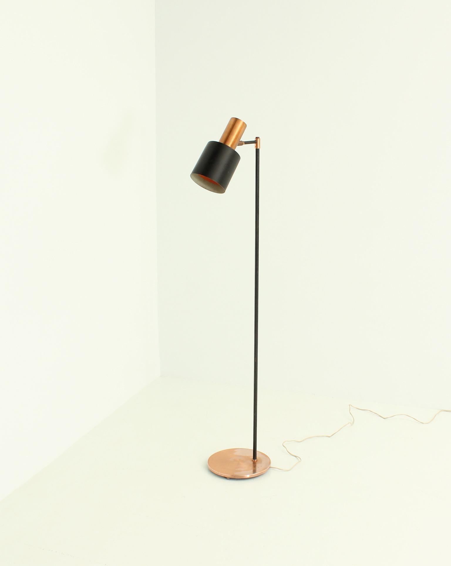 Danish Studio Floor Lamp by Jo Hammerborg for Fog & Mørup, Denmark, 1960's