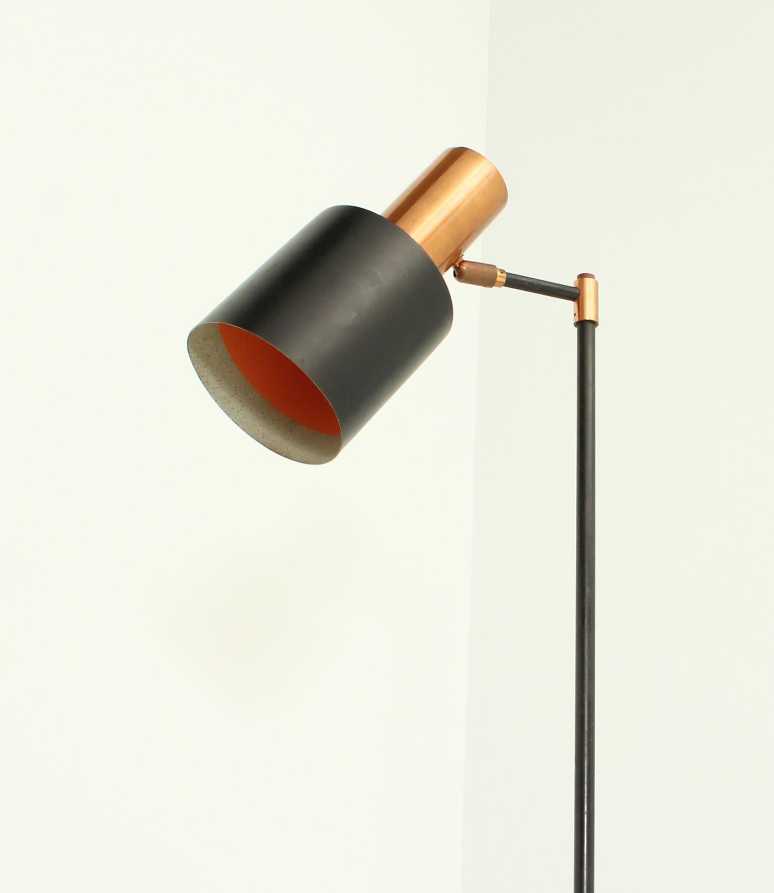 Studio Floor Lamp by Jo Hammerborg for Fog & Mørup, Denmark, 1960's In Good Condition In Barcelona, ES