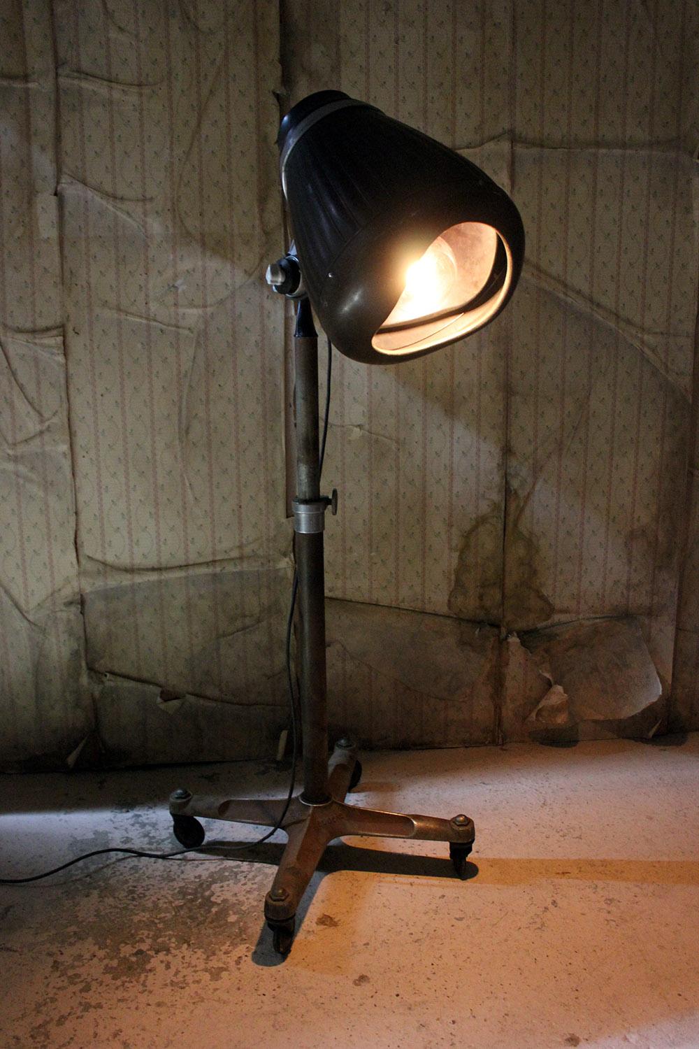 Studio Floor Lamp Converted from a Hairdressing Salon Dryer by Eugene Ltd. 1