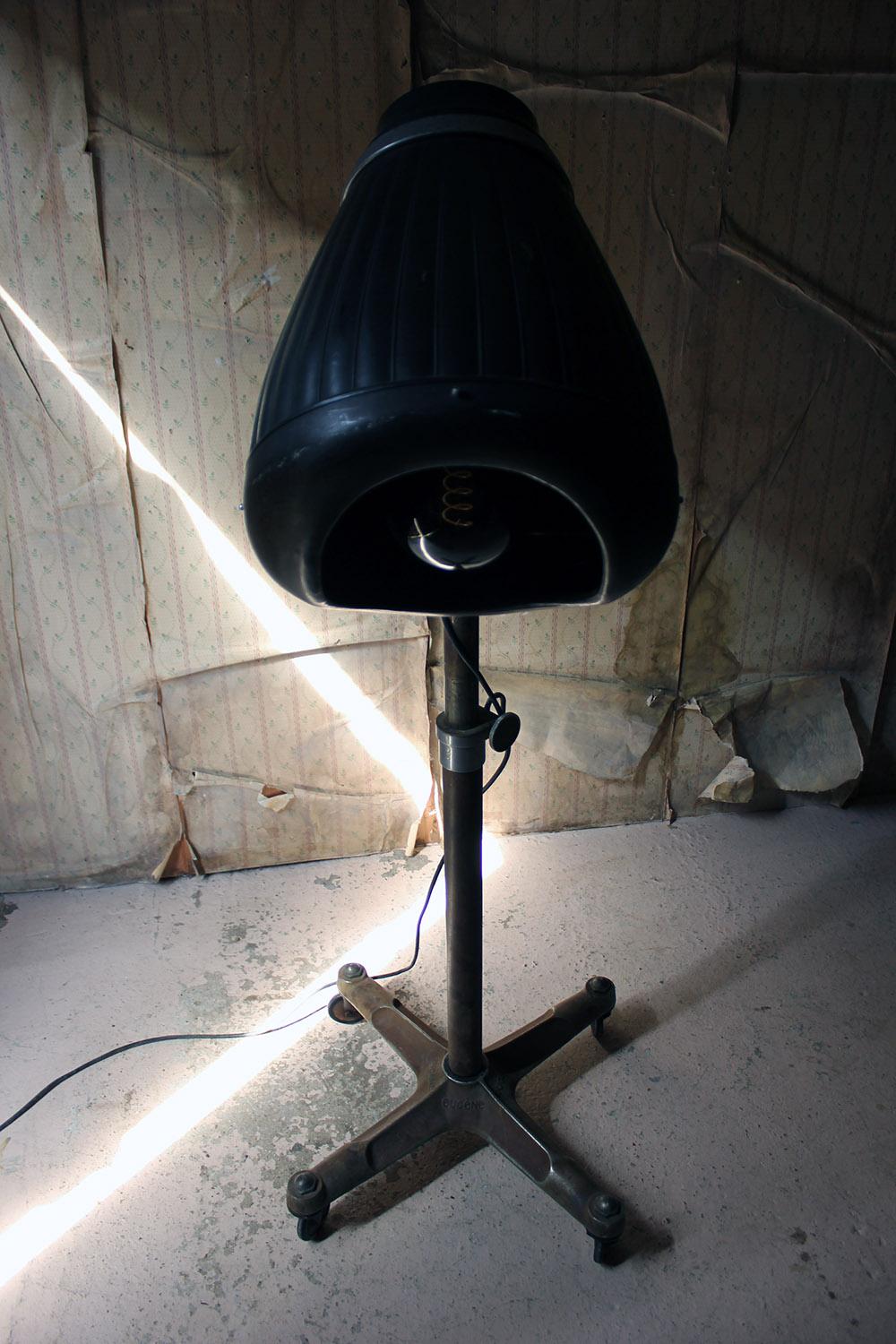 Studio Floor Lamp Converted from a Hairdressing Salon Dryer by Eugene Ltd. 2