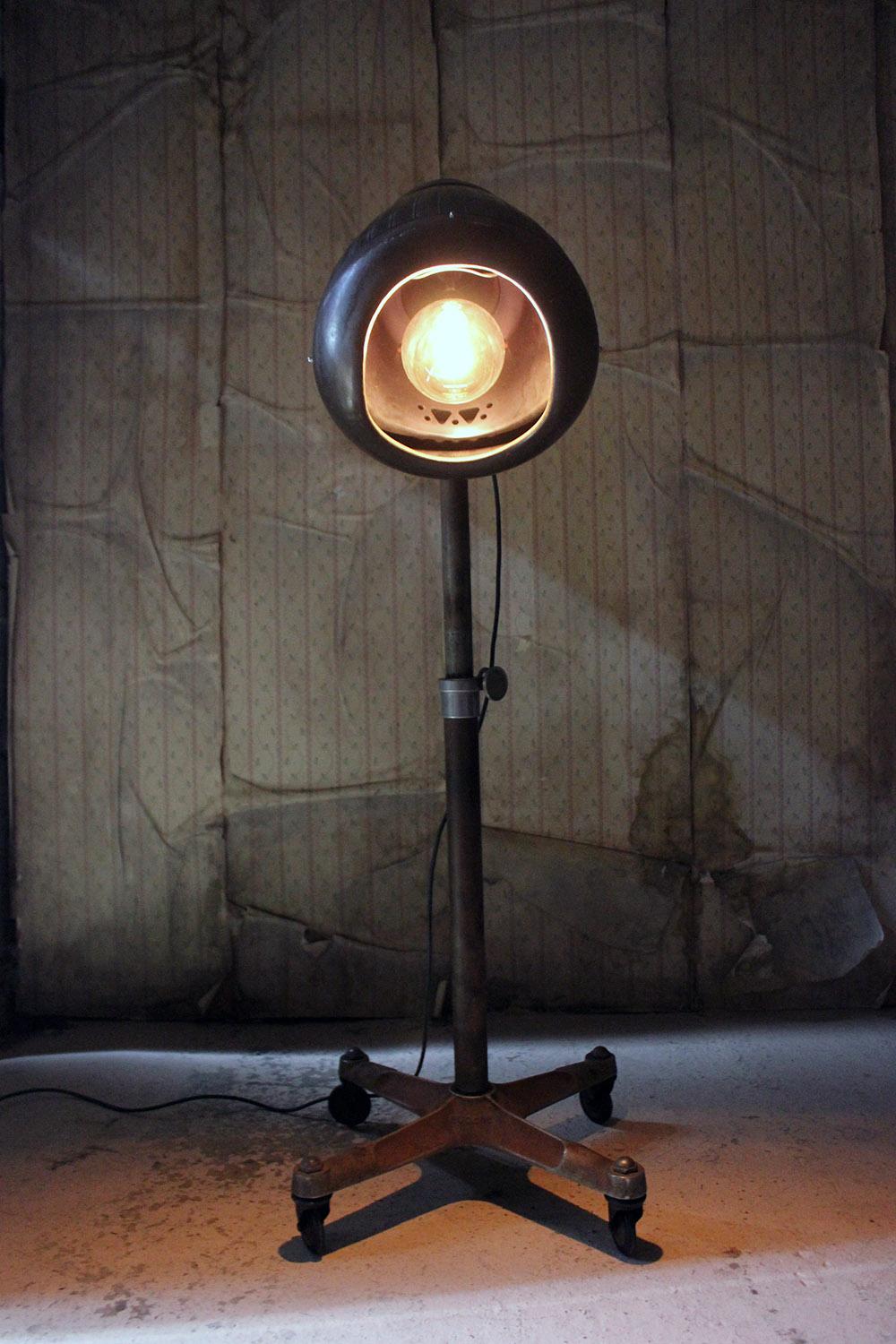 Studio Floor Lamp Converted from a Hairdressing Salon Dryer by Eugene Ltd. 4