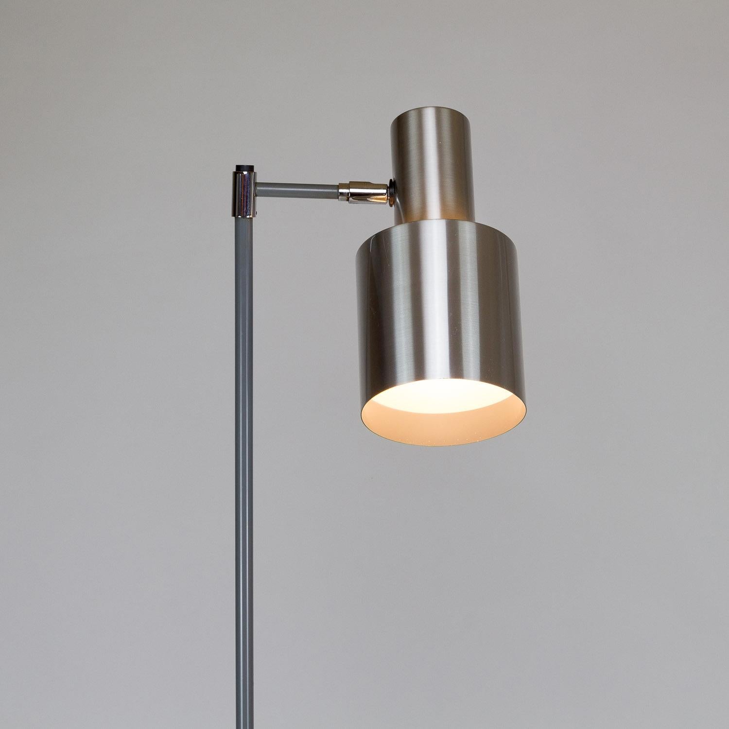 Aluminum Studio Floor Lamp by Jo Hammerborg, Fog & Mørup, Denmark, 1960s