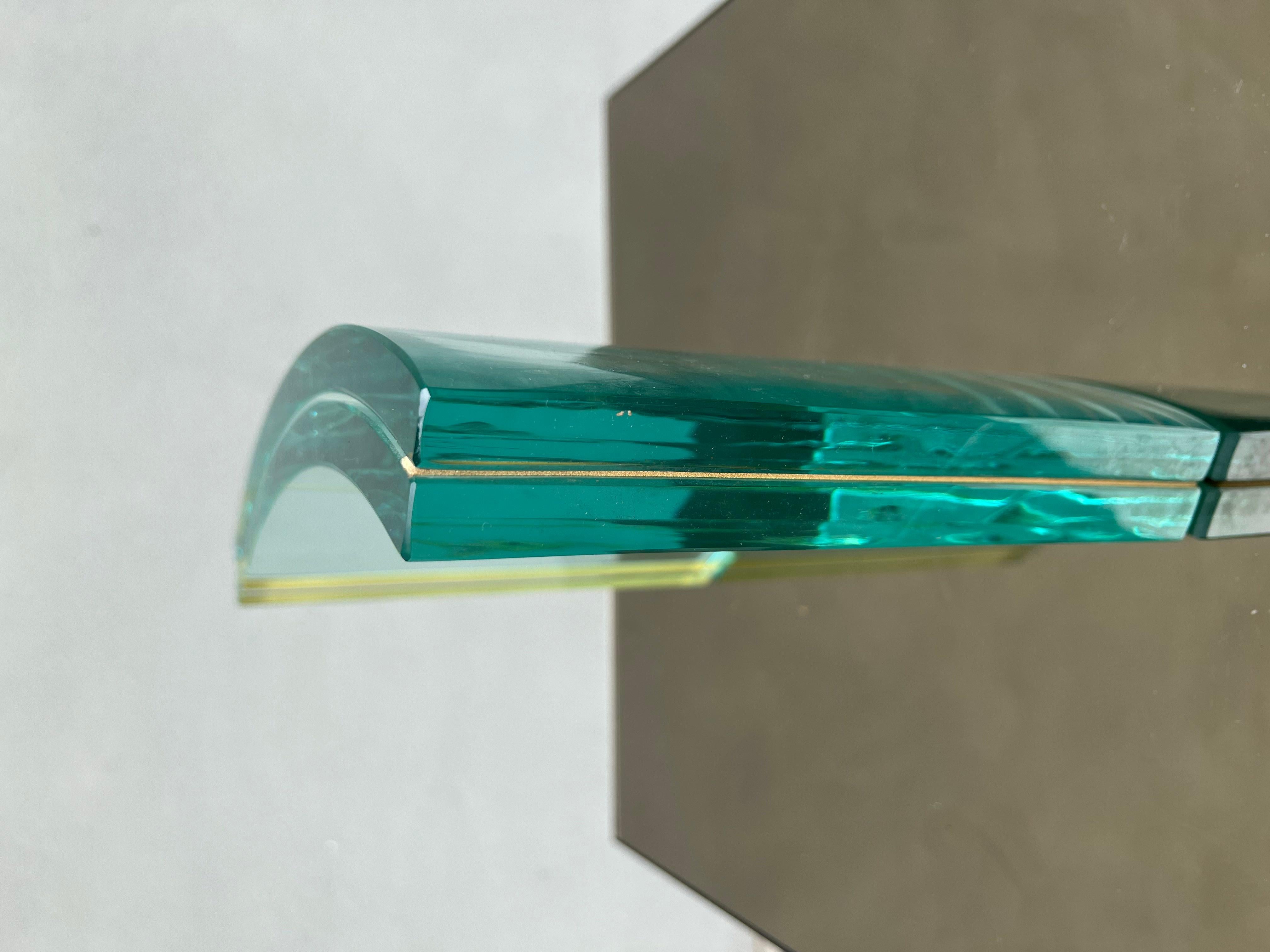 Metà XX secolo Studio Fontana Arte Cornice - in vetro curvato - cornice porta ritratti in vendita