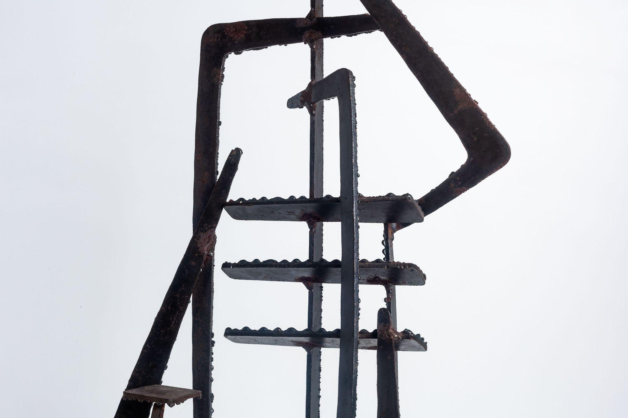 Steel Studio Forged Metal Sculture For Sale