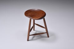 Studio Furniture American Craft Stool Mid-century modern 1960s USA