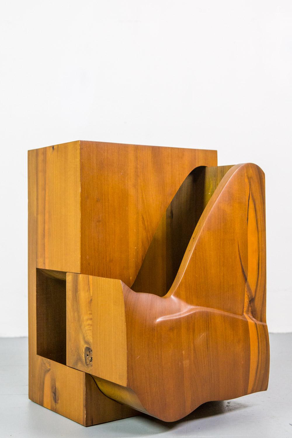 American Studio Furniture Wall Cabinet in Solid Walnut, 1970s, US