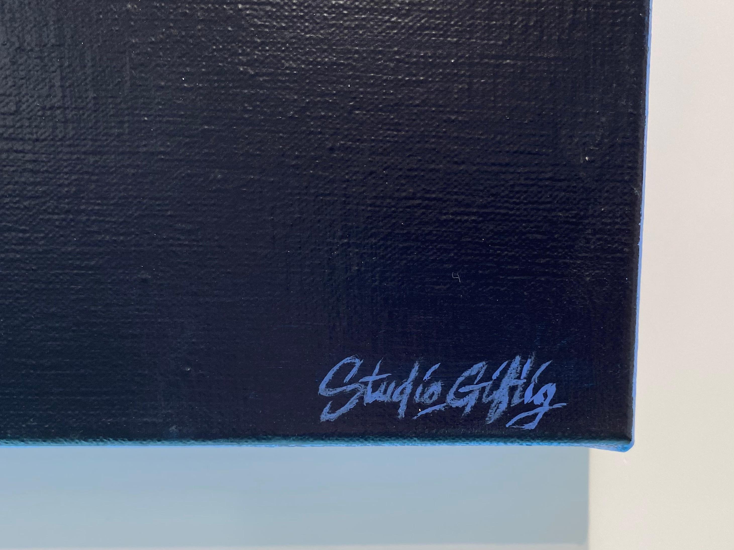 Blue Serenity - Graffiti contemporanei con vernice spray di Studio Giftig in vendita 10
